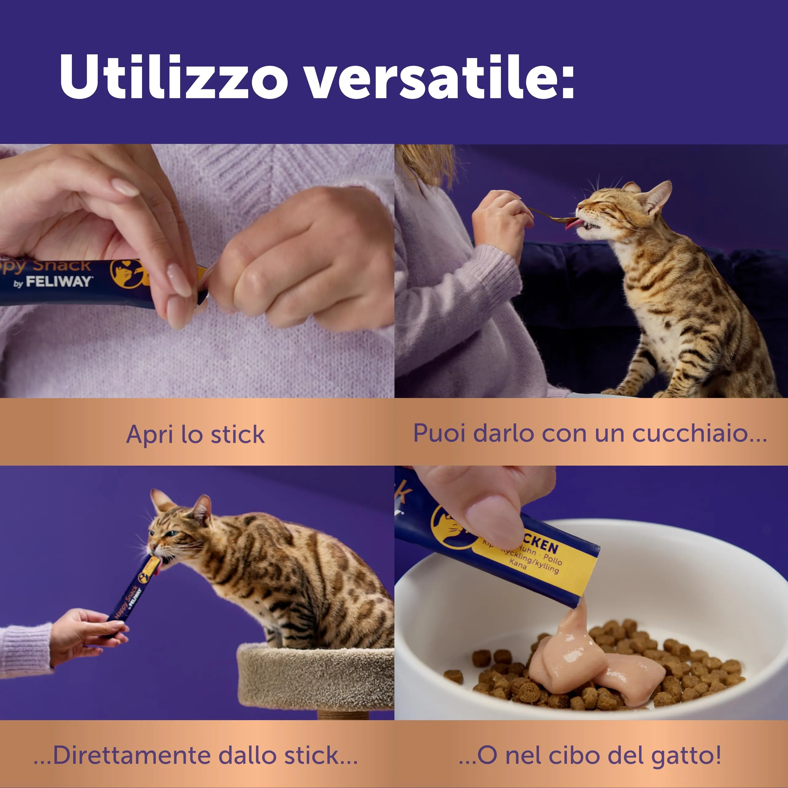 Feliway Happy Snack Gustosi snack calmanti per gatti, 6 stick - immagine 6