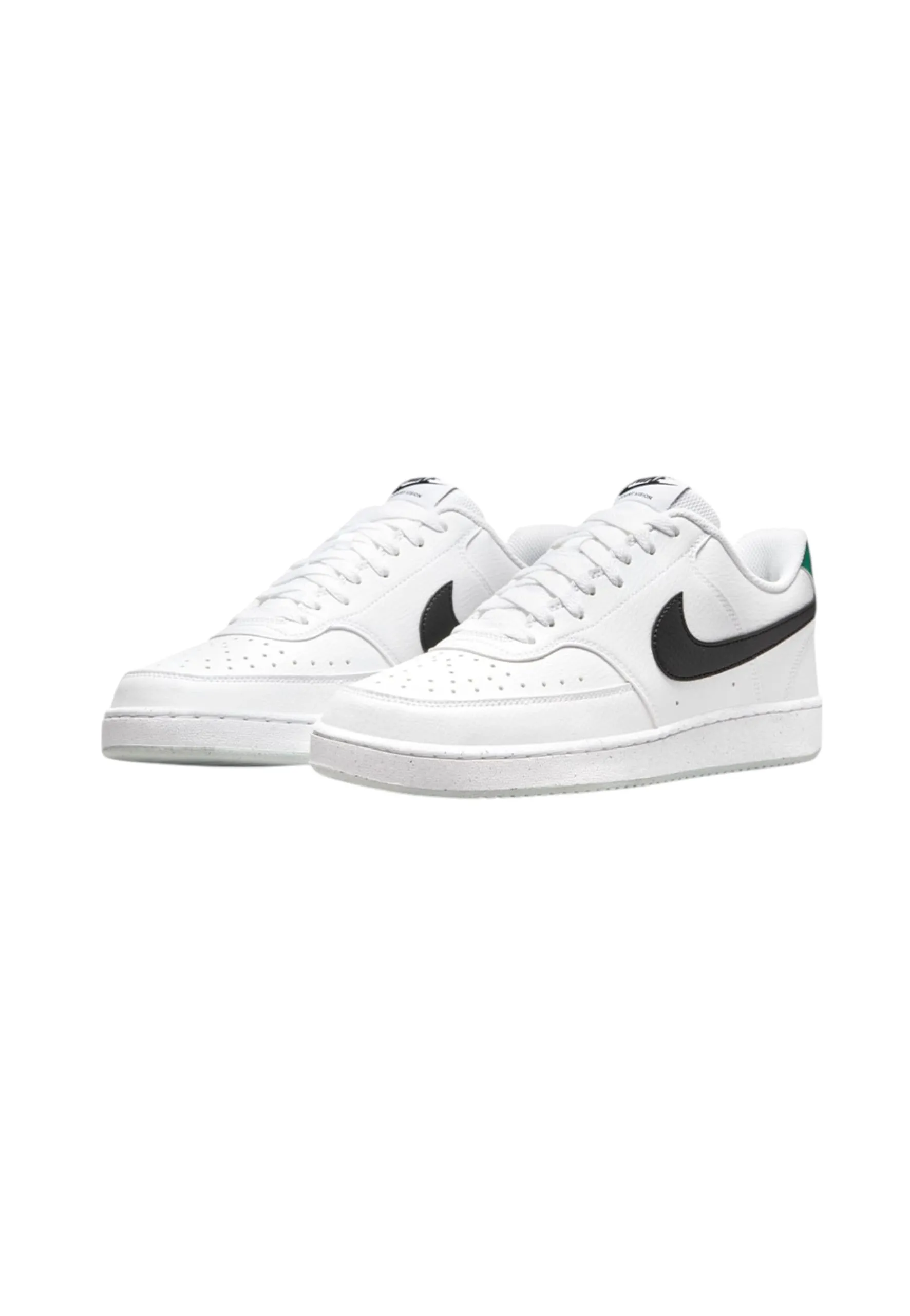 Nike W Court Vision Lo NN Sneaker Donna, Bianco Malachite Bianco Nero, 44.5 EU - immagine 2