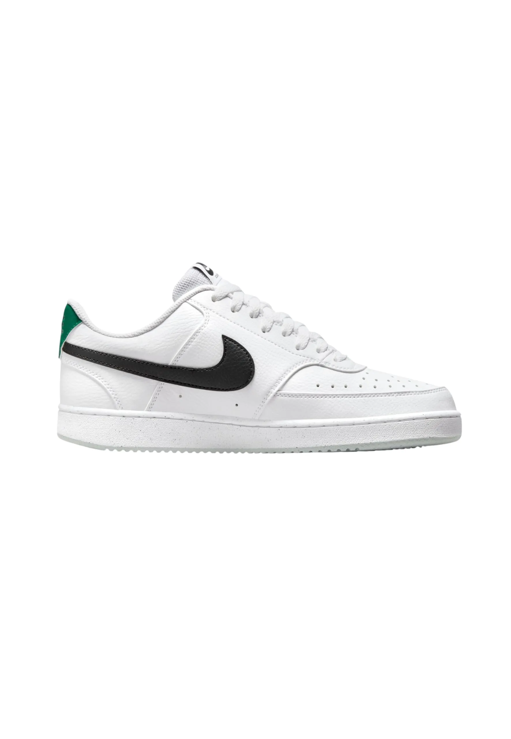 Nike W Court Vision Lo NN Sneaker Donna, Bianco Malachite Bianco Nero, 44.5 EU - immagine 3