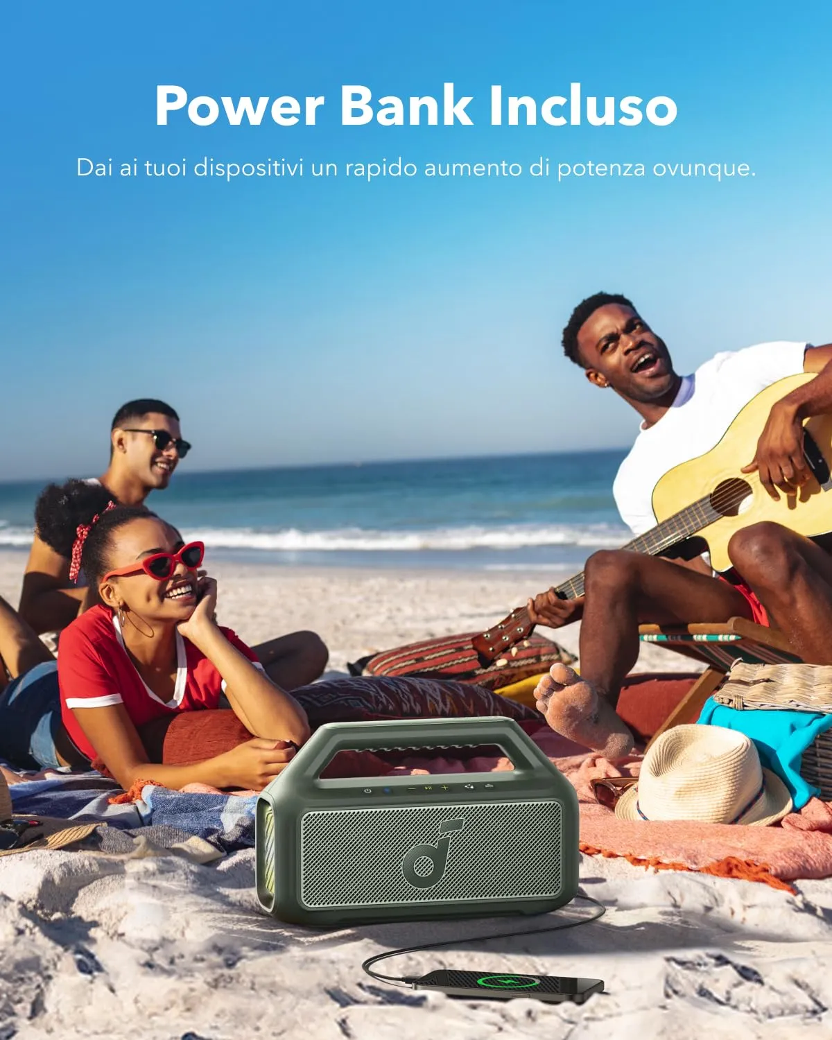Soundcore Boom 2 by Anker, Portable Bluetooth Speaker 80W, IPX7 - immagine 8
