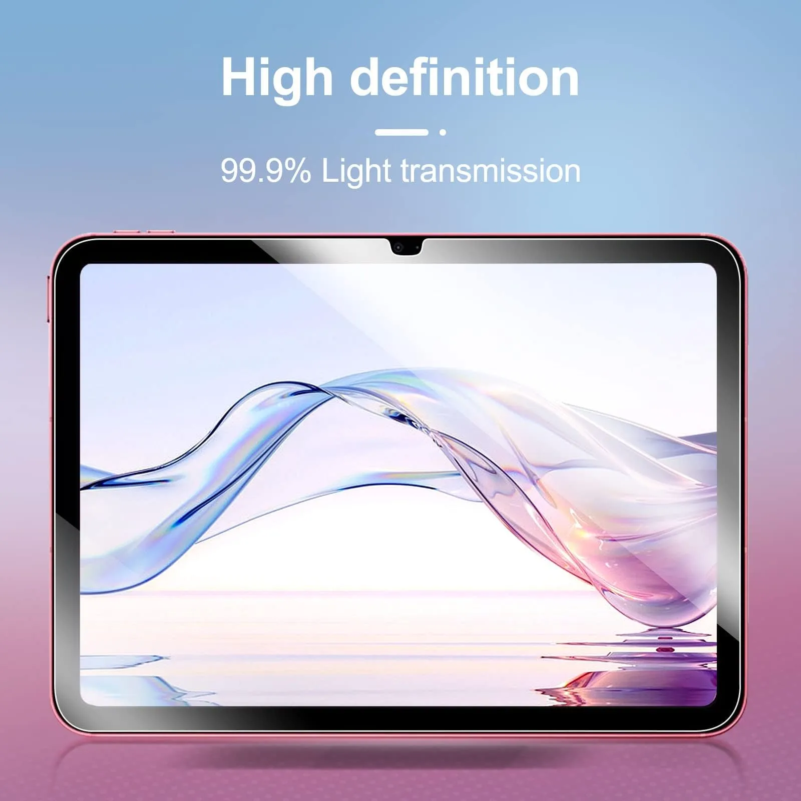 NEW'C Vetro Temperato per iPad 10.9 pollici (2022), Pellicola Protettiva 9H, 0.33mm, Trasparente (2 Pezzi) - immagine 5
