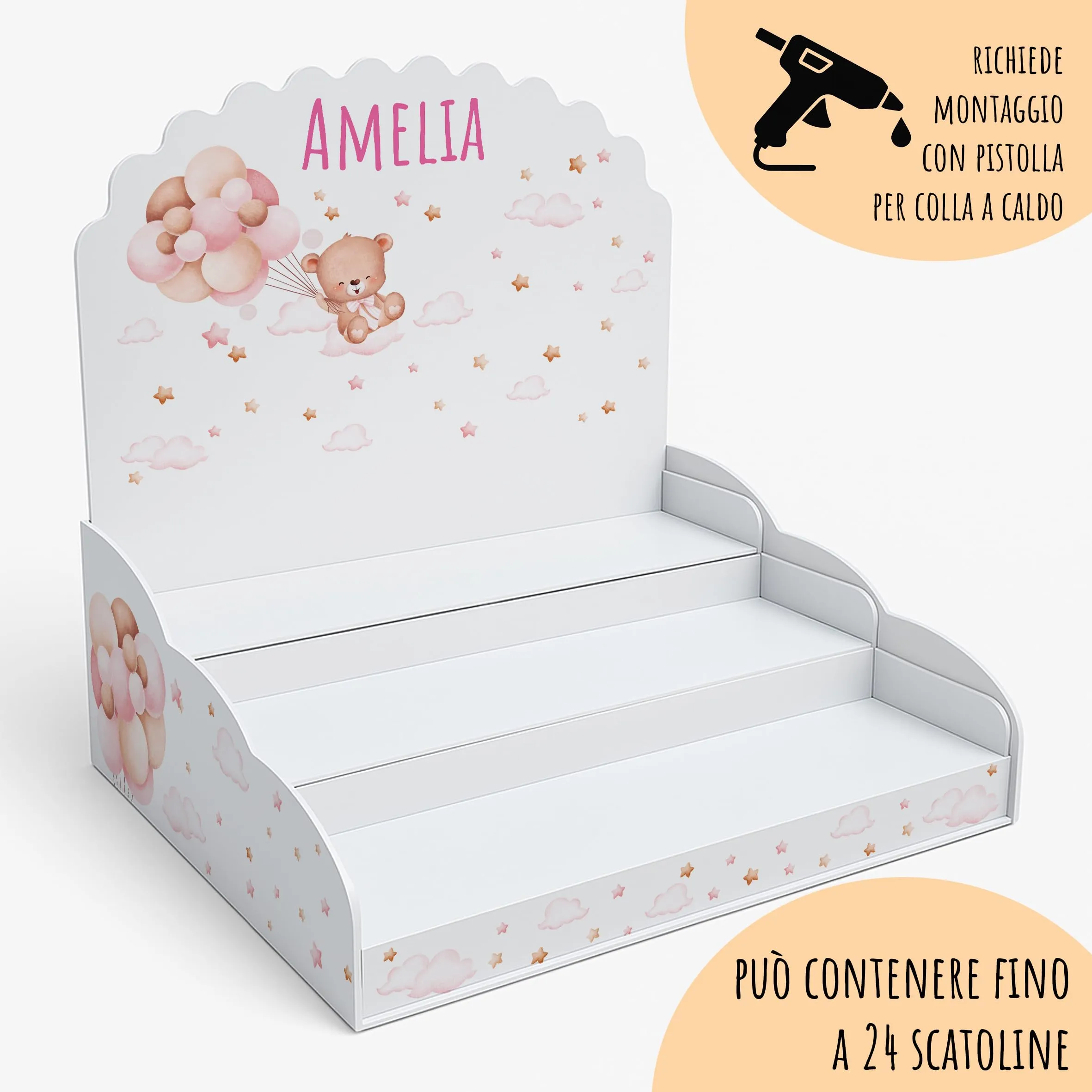 PV Grafik Set da 16 Scatoline Portaconfetti Battesimo e Nascita Bimbo e Bambina Nica 40 - immagine 6