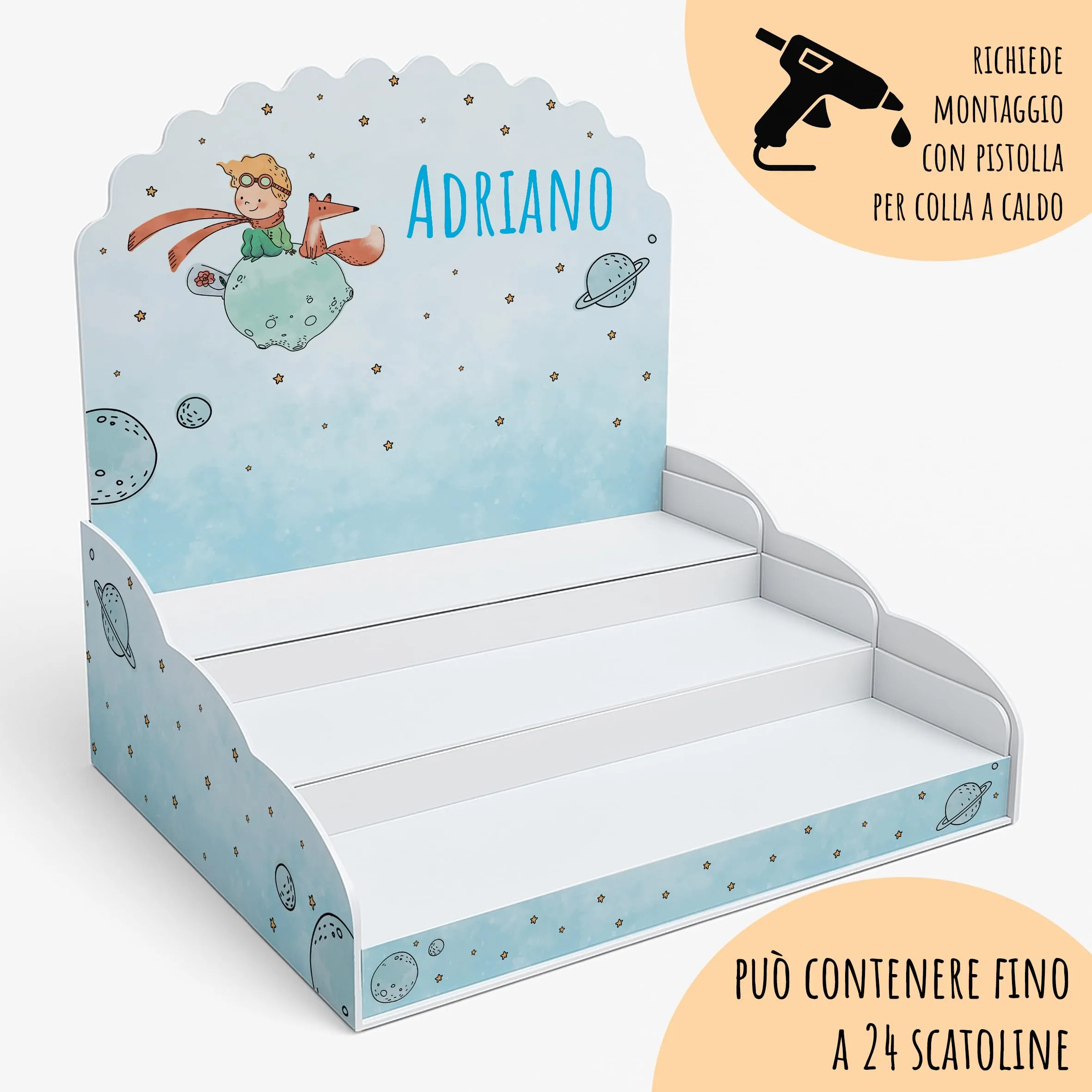 PV Grafik Set 16 Scatoline Portaconfetti Battesimo e Nascita Bimbo e Bambina Personalizzate Nica 06 - immagine 5