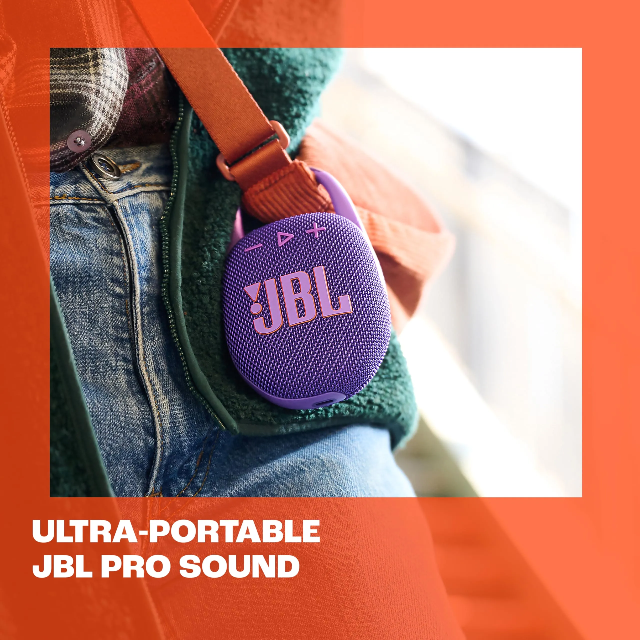 JBL Clip 5 Speaker Bluetooth Portatile, Viola - immagine 4