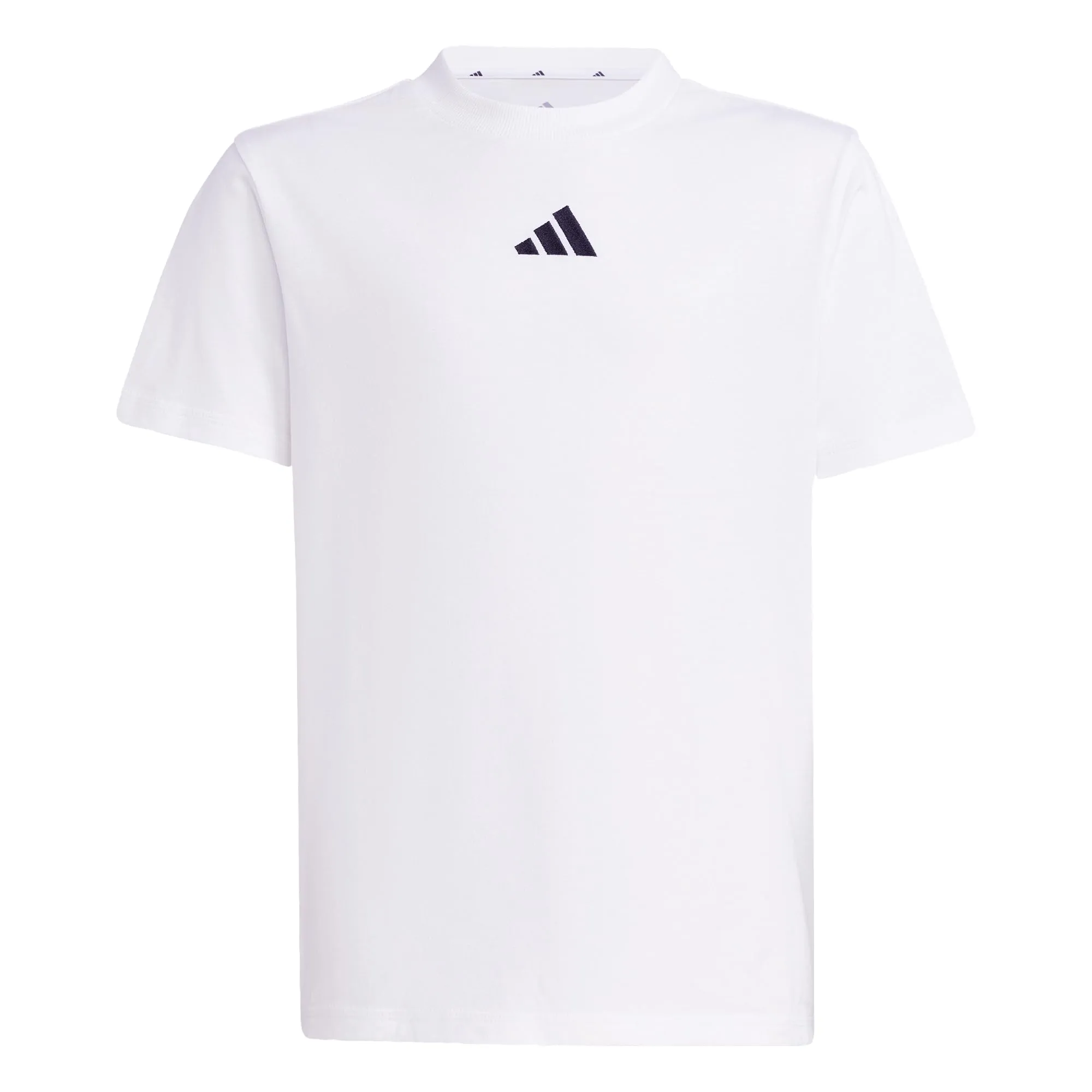adidas Essentials T-Shirt Unisex Bambini, White/Black, JC9774, 11-12 anni - immagine 4