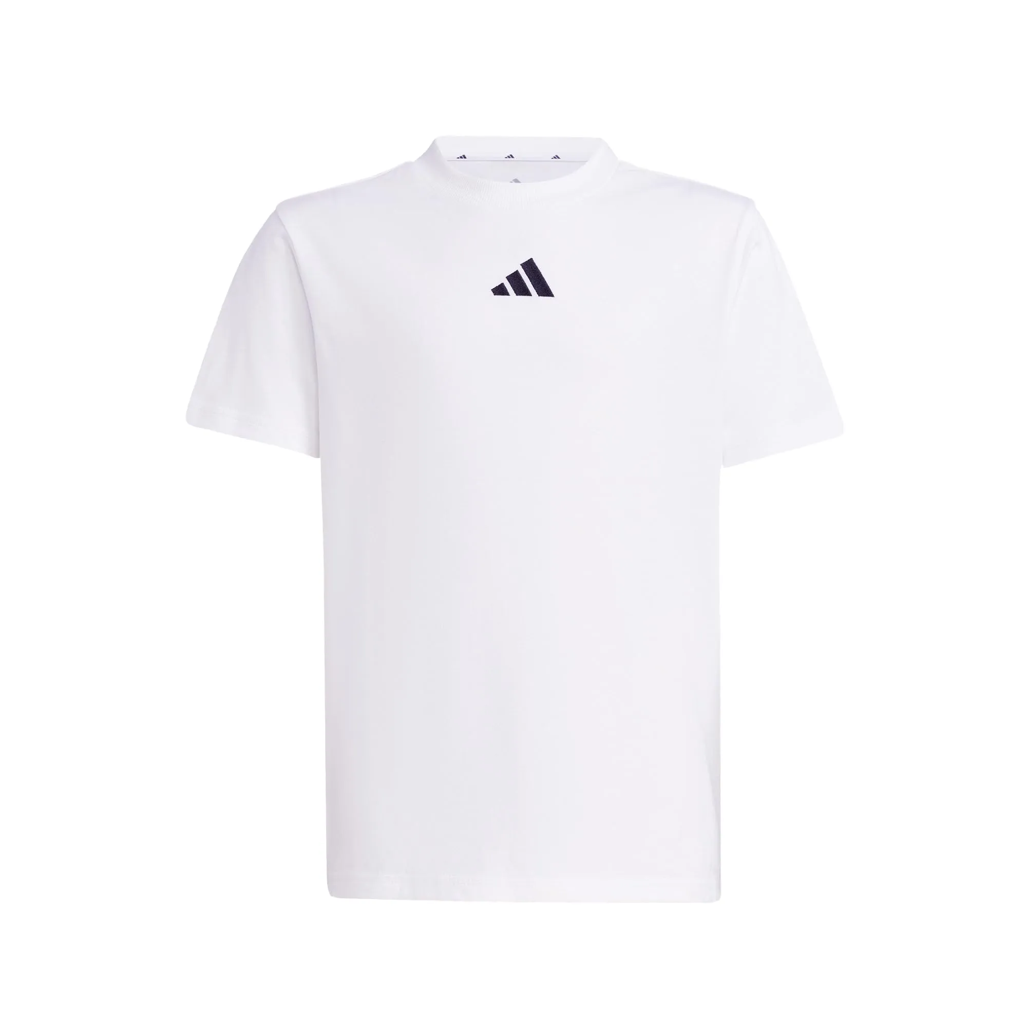 adidas Essentials T-Shirt Unisex Bambini, White/Black, JC9774, 11-12 anni - immagine 5