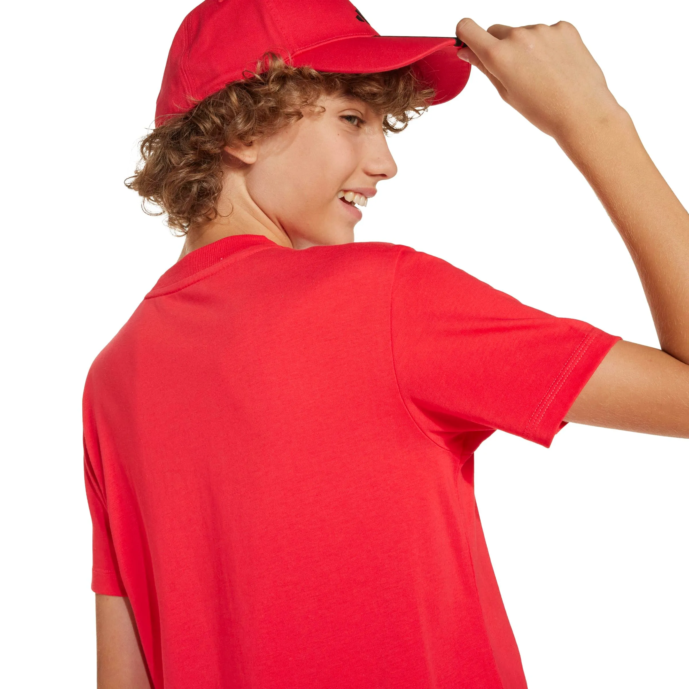 adidas Essentials T-Shirt Unisex Kids, Pure Ruby/Black, JE1372 - immagine 5