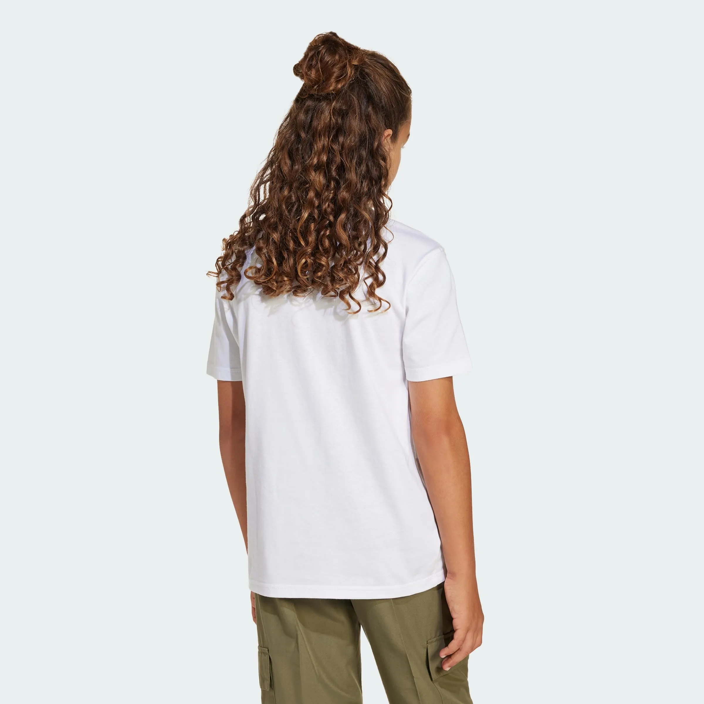 adidas Essentials T-Shirt Unisex Bambini - White/Black - JC9774 - immagine 2