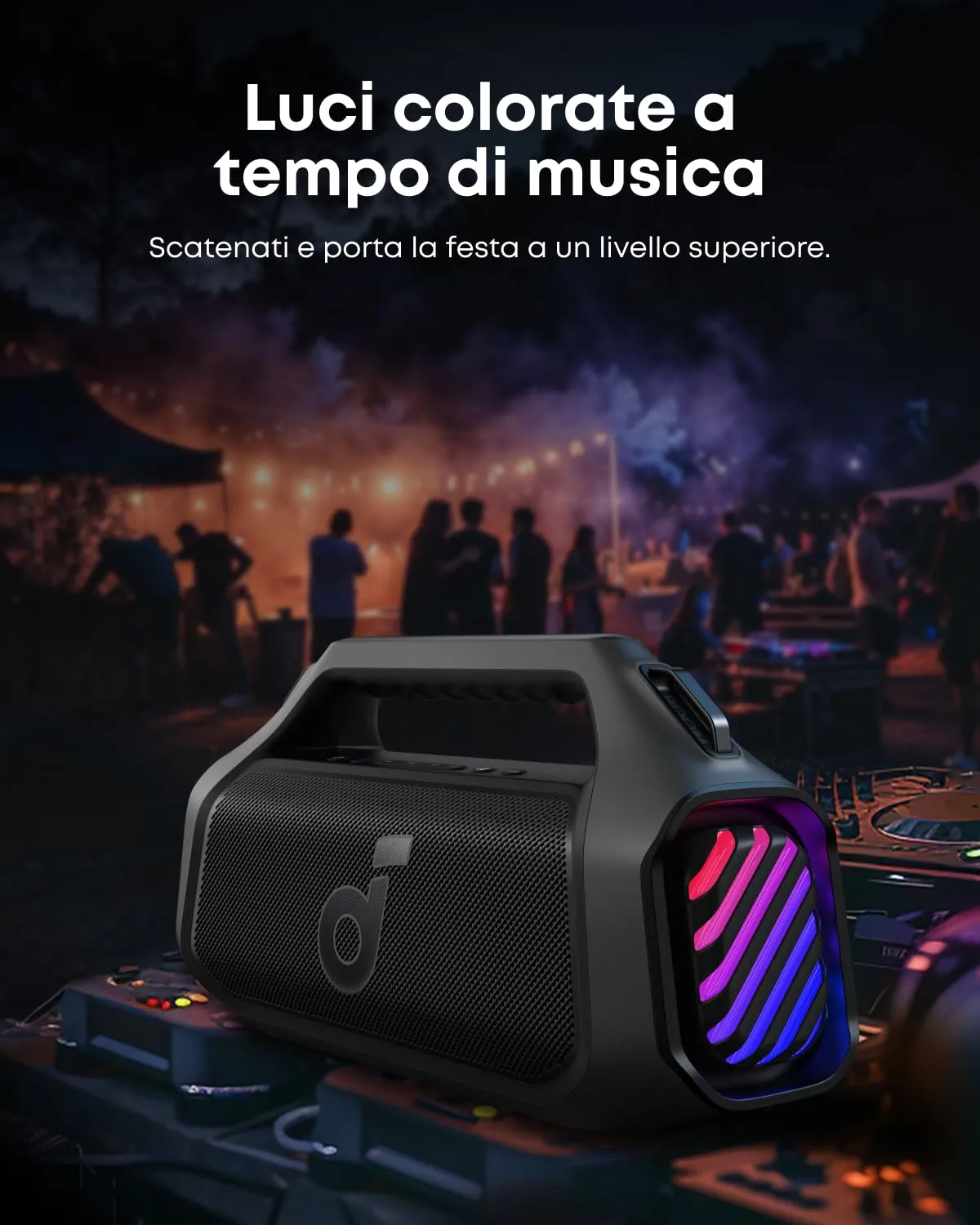 Soundcore Boom 2 Plus Portable Bluetooth Speaker, 140W, IPX7 - immagine 4