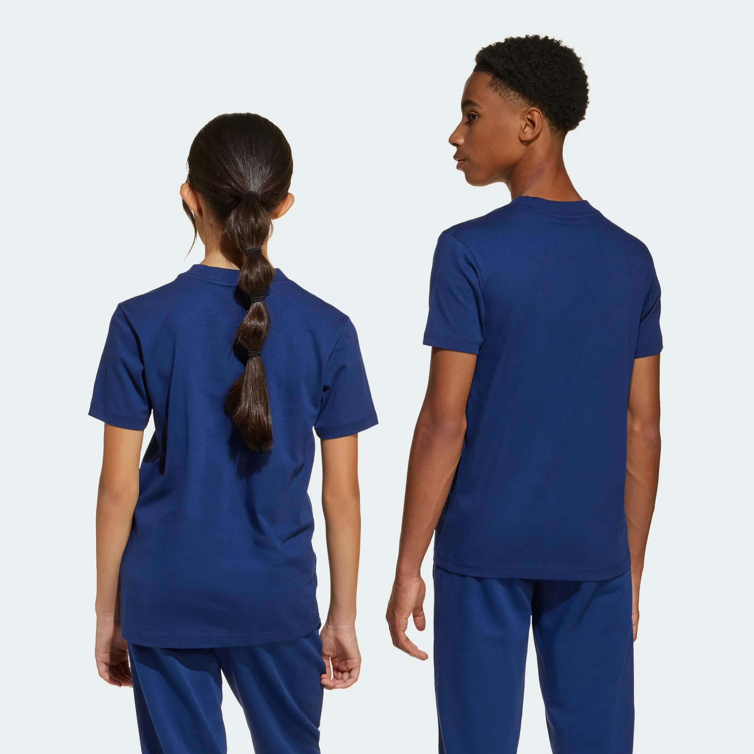 Adidas Bambini Essentials T-Shirt - Dark Blue/White - 15-16 Years - immagine 2