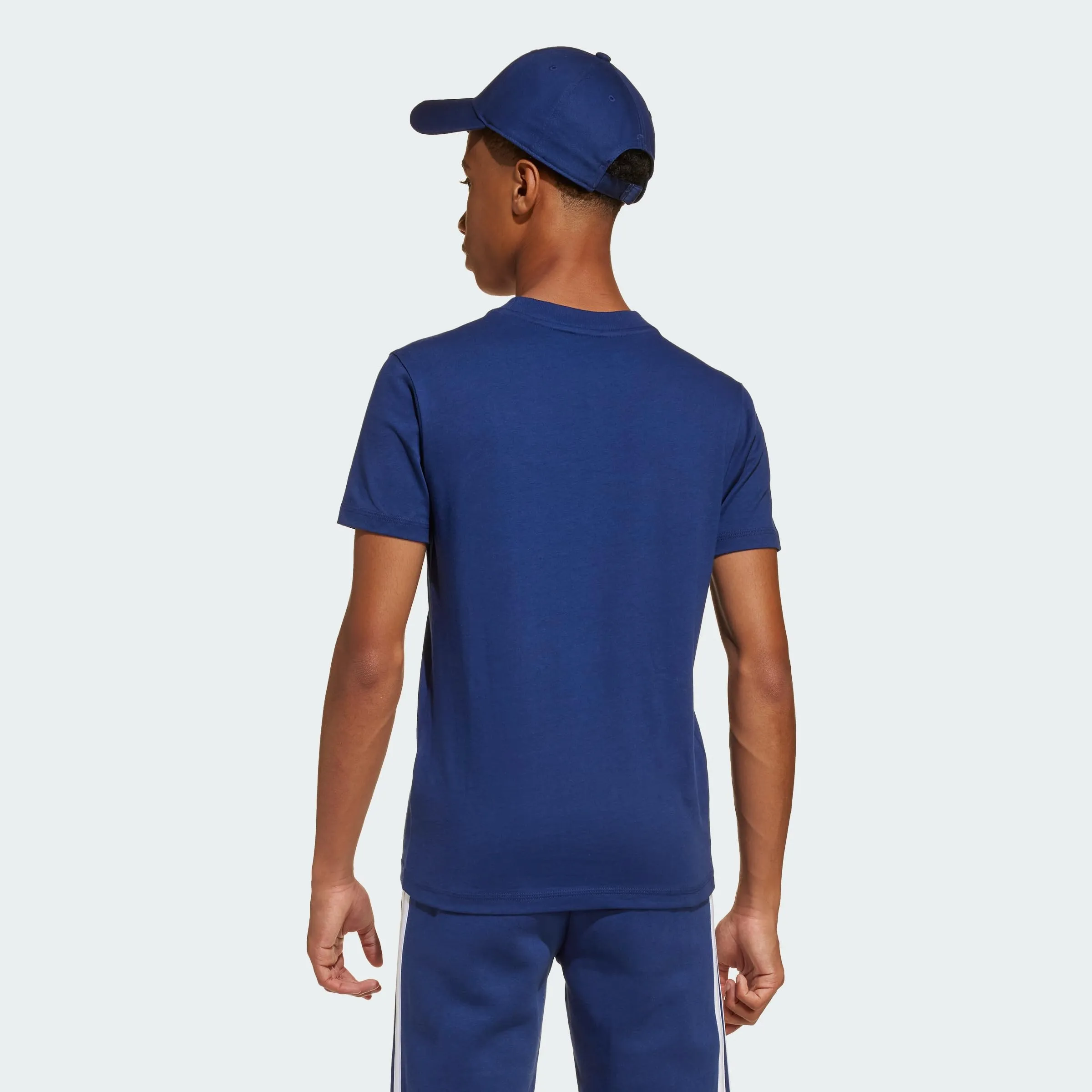 Adidas Bambini Essentials T-Shirt - Dark Blue/White - 15-16 Years - immagine 5