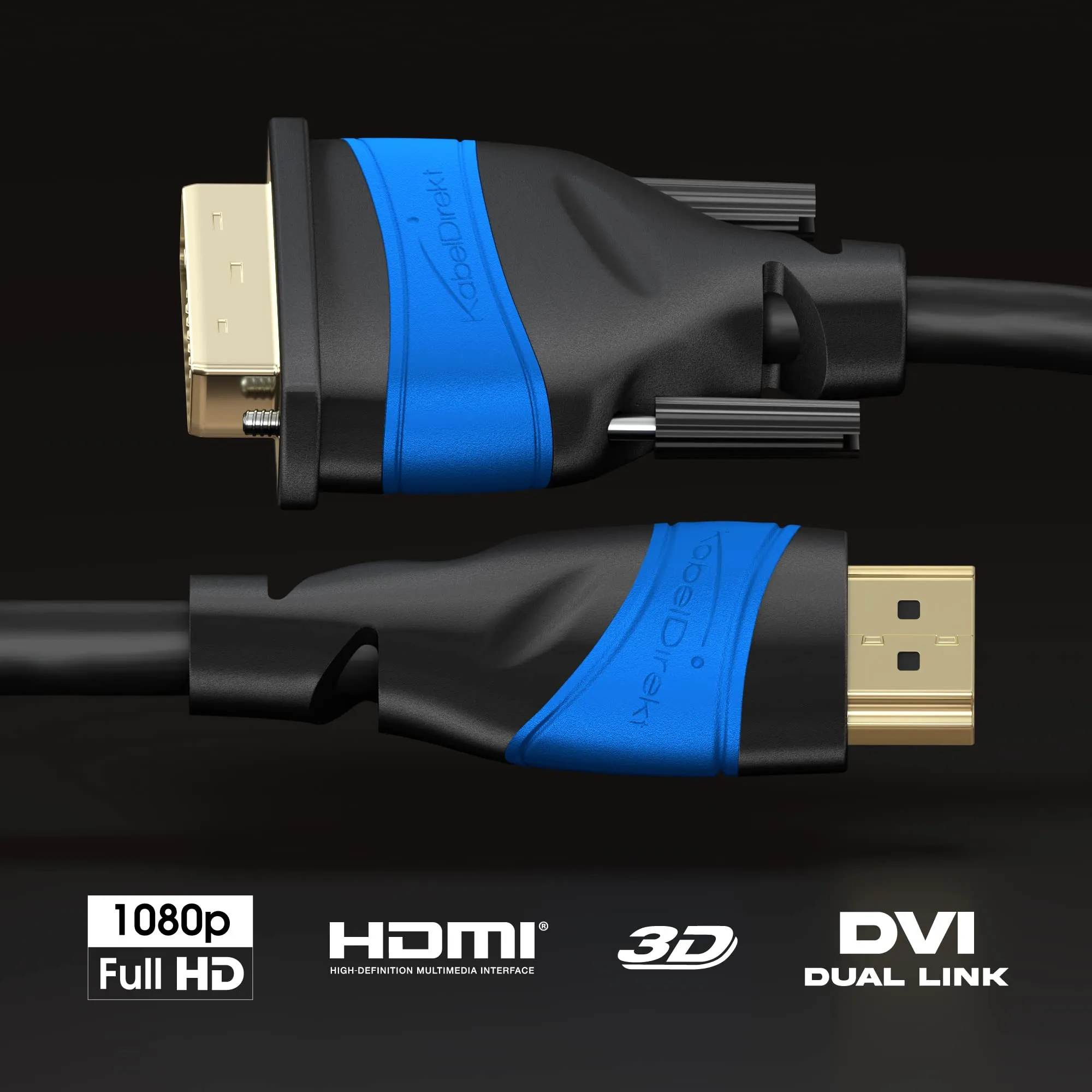KabelDirekt HDMI Extension Cable 2m (2 Pack) - immagine 2