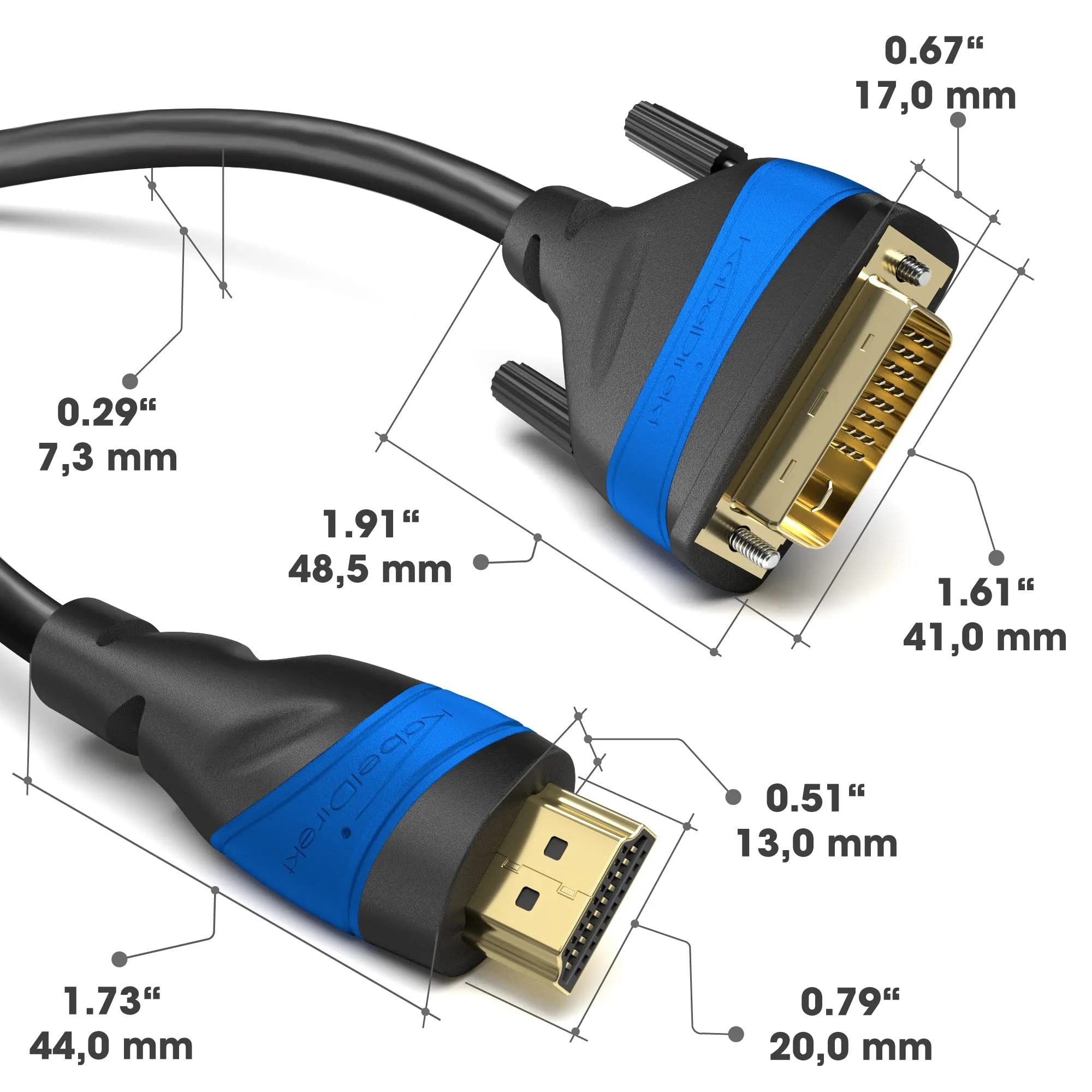 KabelDirekt HDMI Extension Cable 2m (2 Pack) - immagine 5