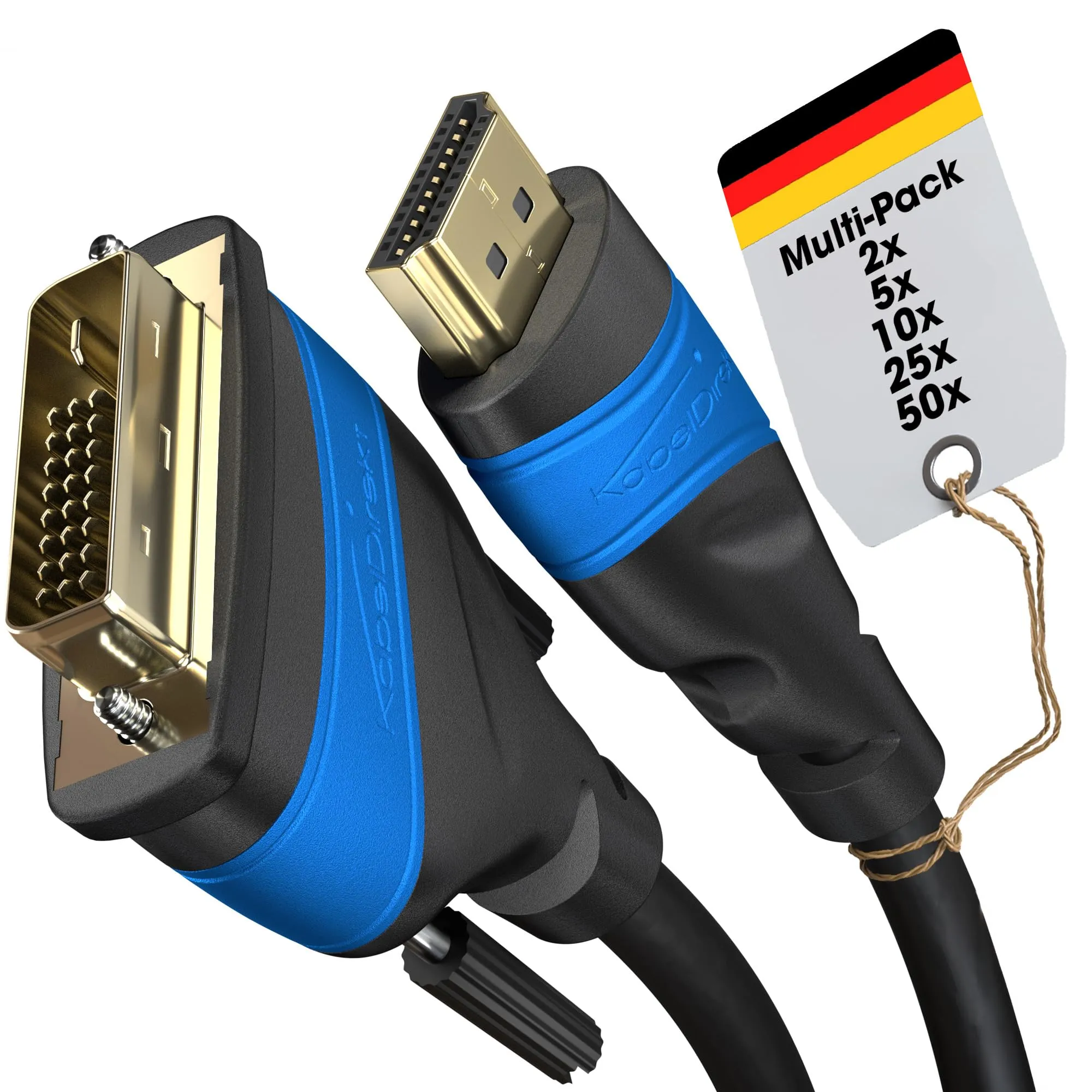 KabelDirekt Prolunga HDMI, 2x 10m - immagine 1