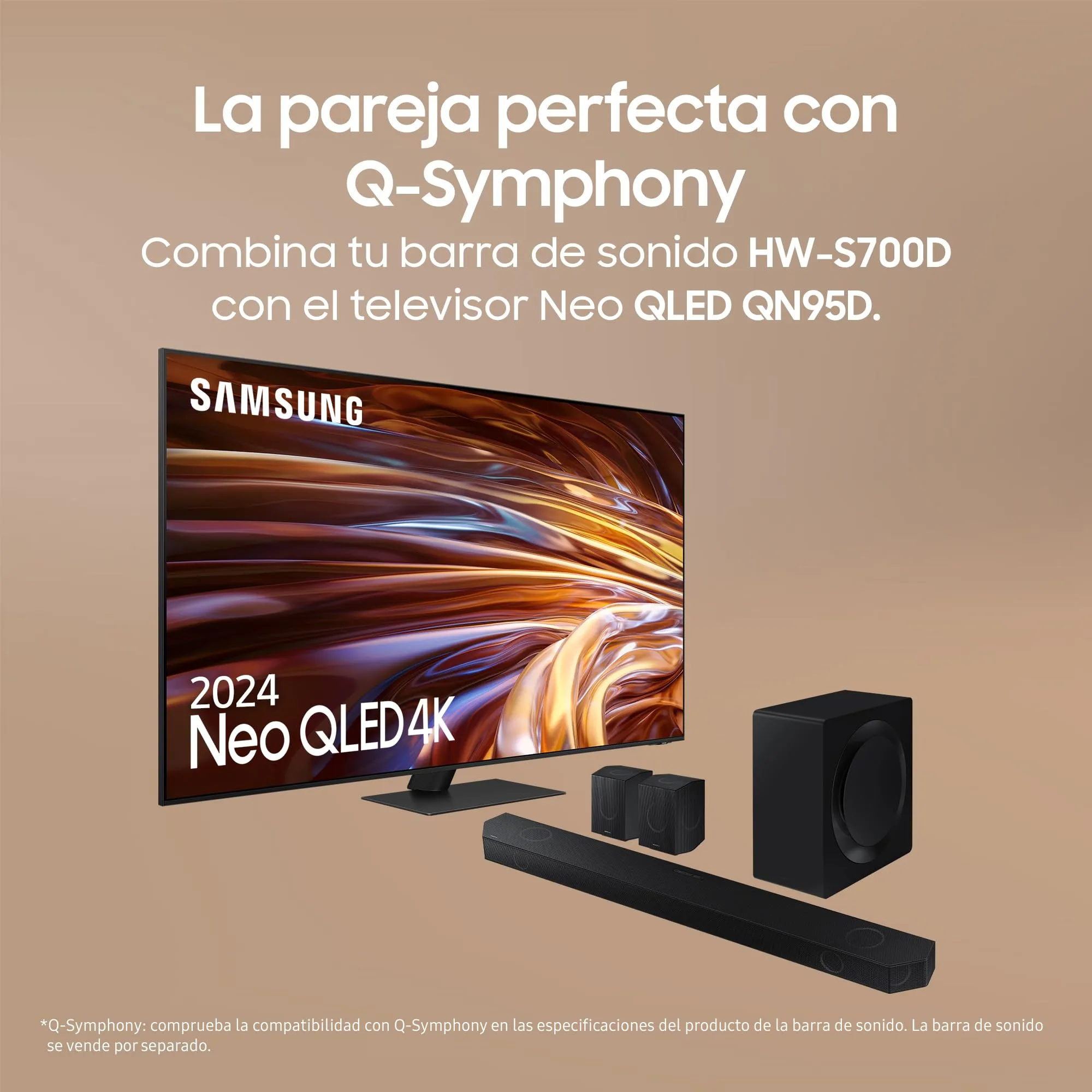 Samsung HW-S700D/ZF Serie S Soundbar, 3.1 Channel, Wireless Dolby Atmos, Black (2024) - immagine 4