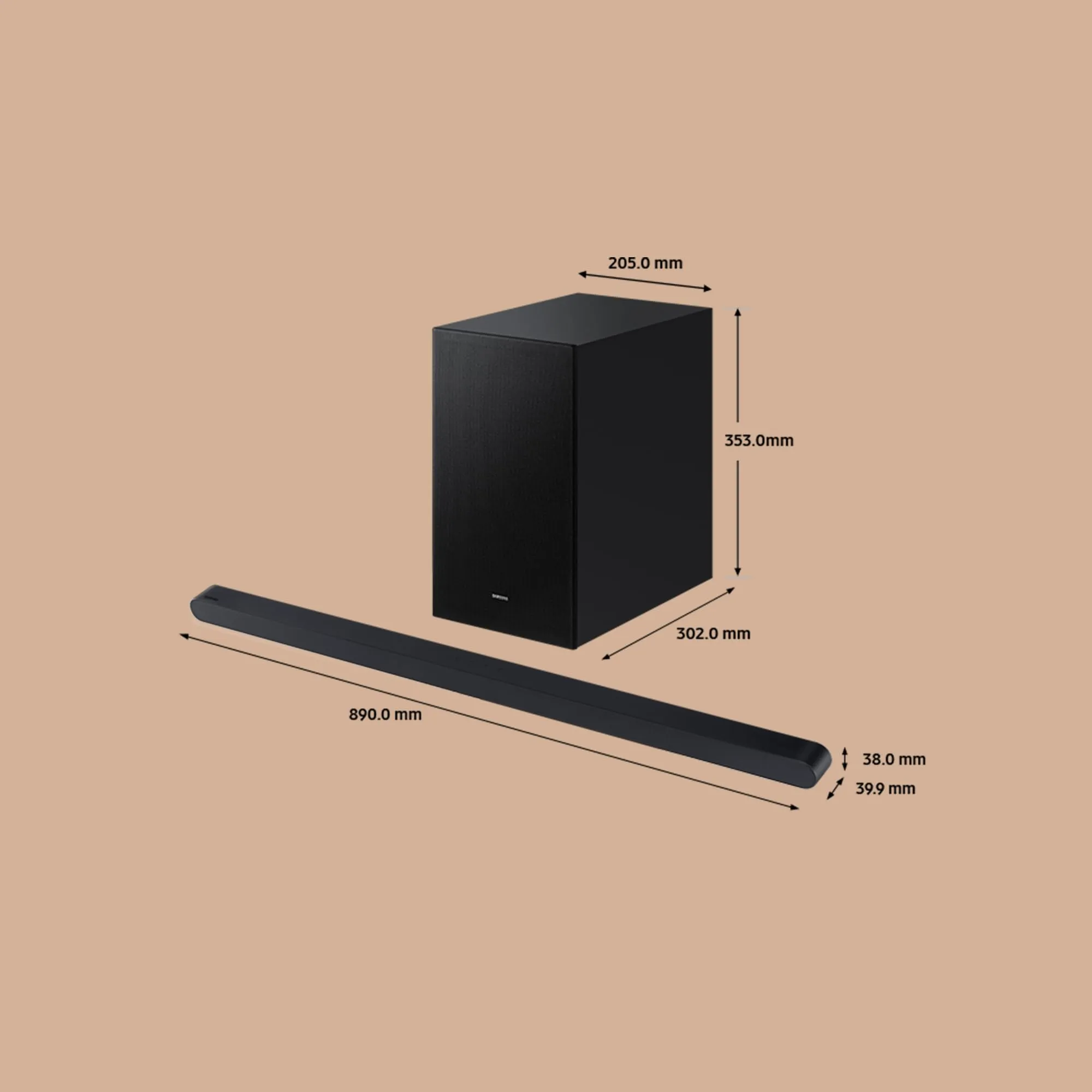 Samsung HW-S700D/ZF Serie S Soundbar, 3.1 Channel, Wireless Dolby Atmos, Black (2024) - immagine 6