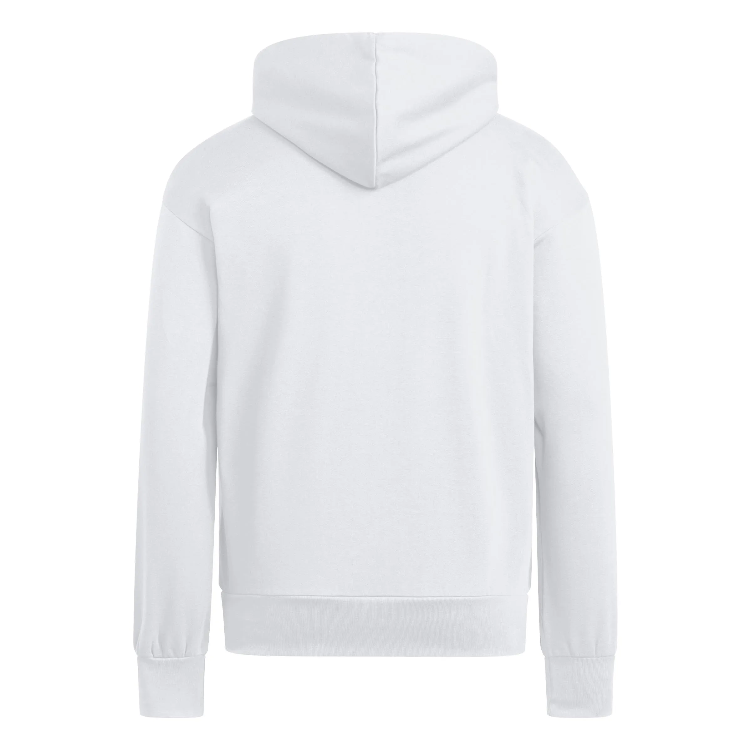 adidas Essentials Feelcozy Fleece Hoodie Sweatshirt, White/Black, L - immagine 4
