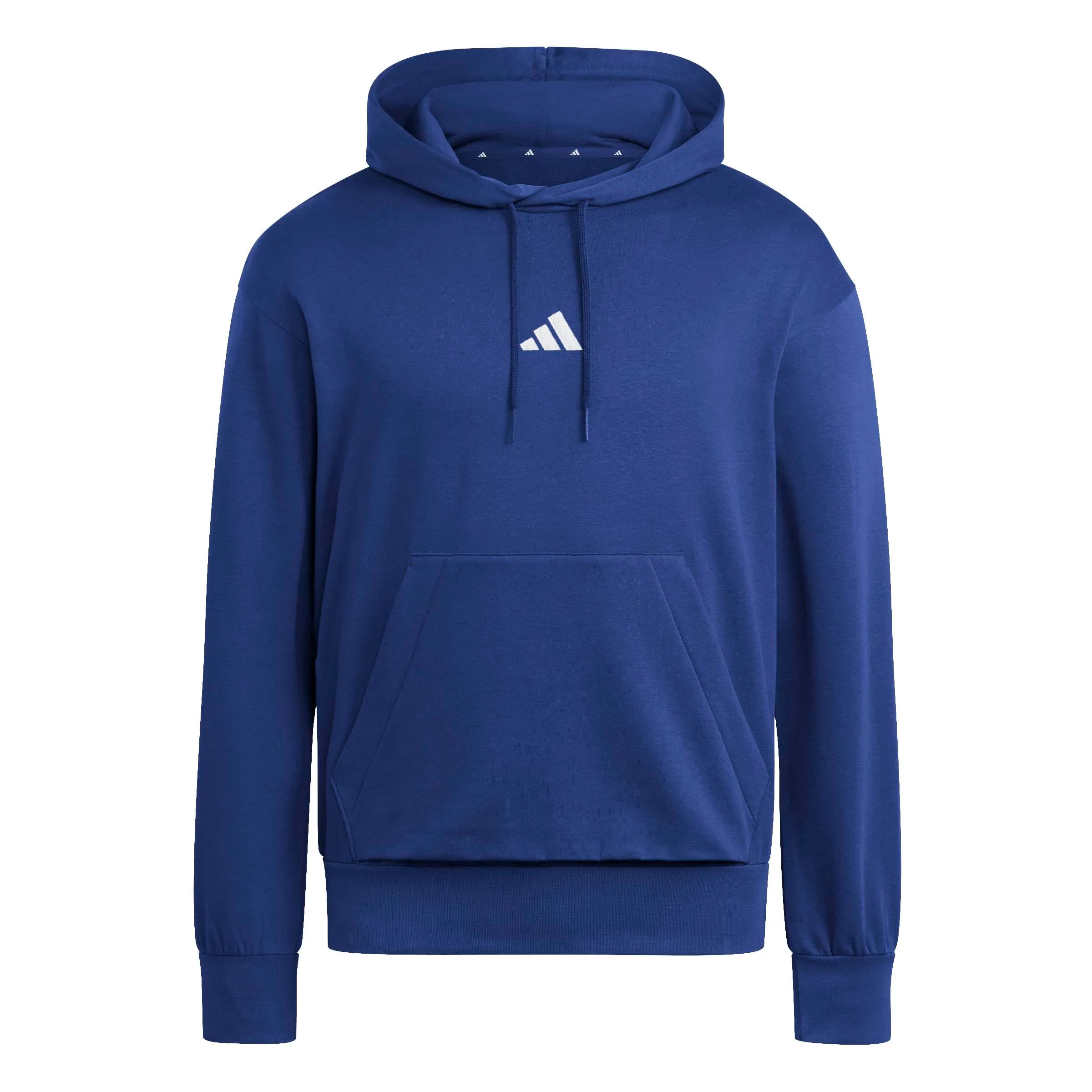 adidas Essentials Feelcozy Fleece Hoodie Sweatshirt - Dark Blue/White, L - immagine 1