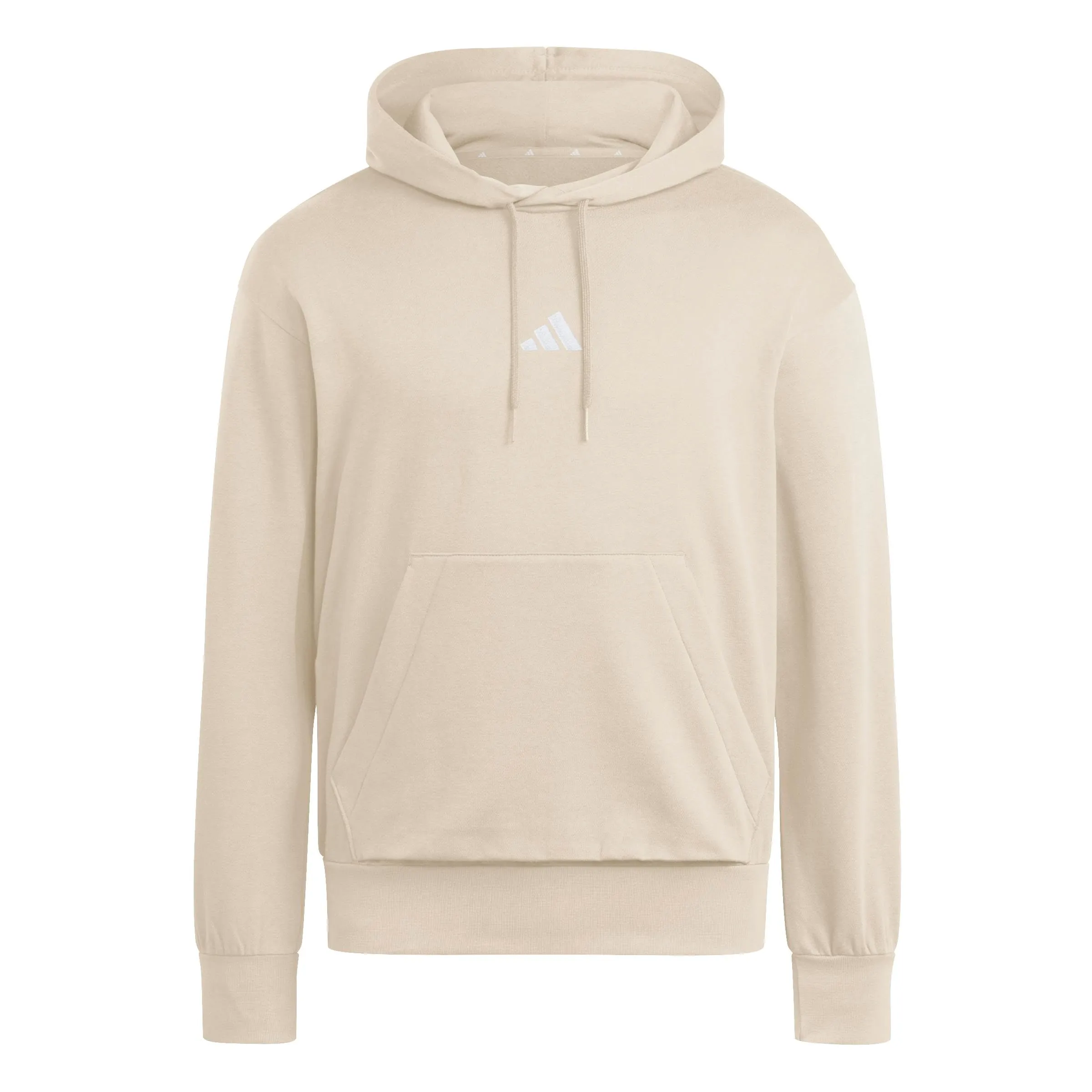 adidas Essentials Feelcozy Fleece Hoodie Sweatshirt - Wonder Alumina/White, M - immagine 1