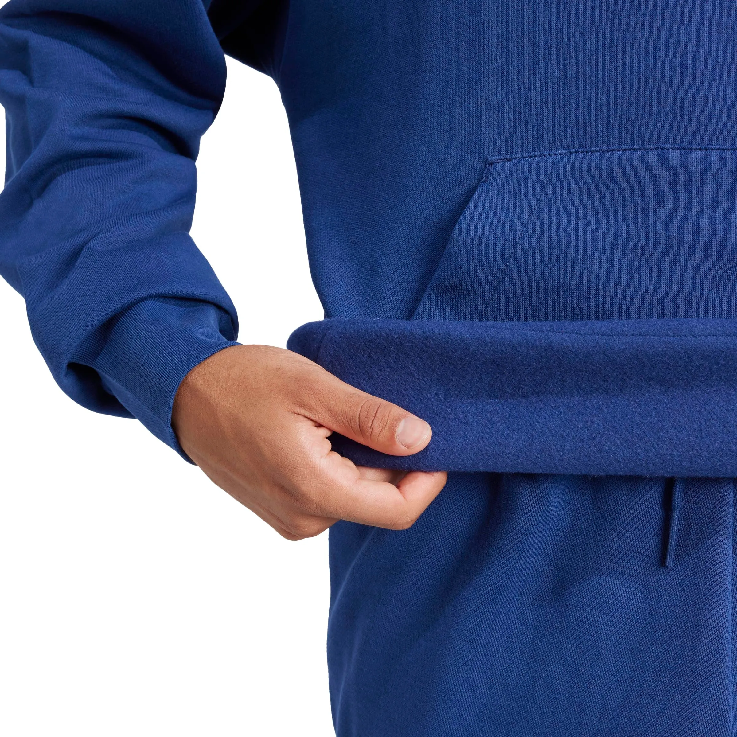 adidas Essentials Feelcozy Fleece Hoodie Sweatshirt, Dark Blue/White, XXL - immagine 6