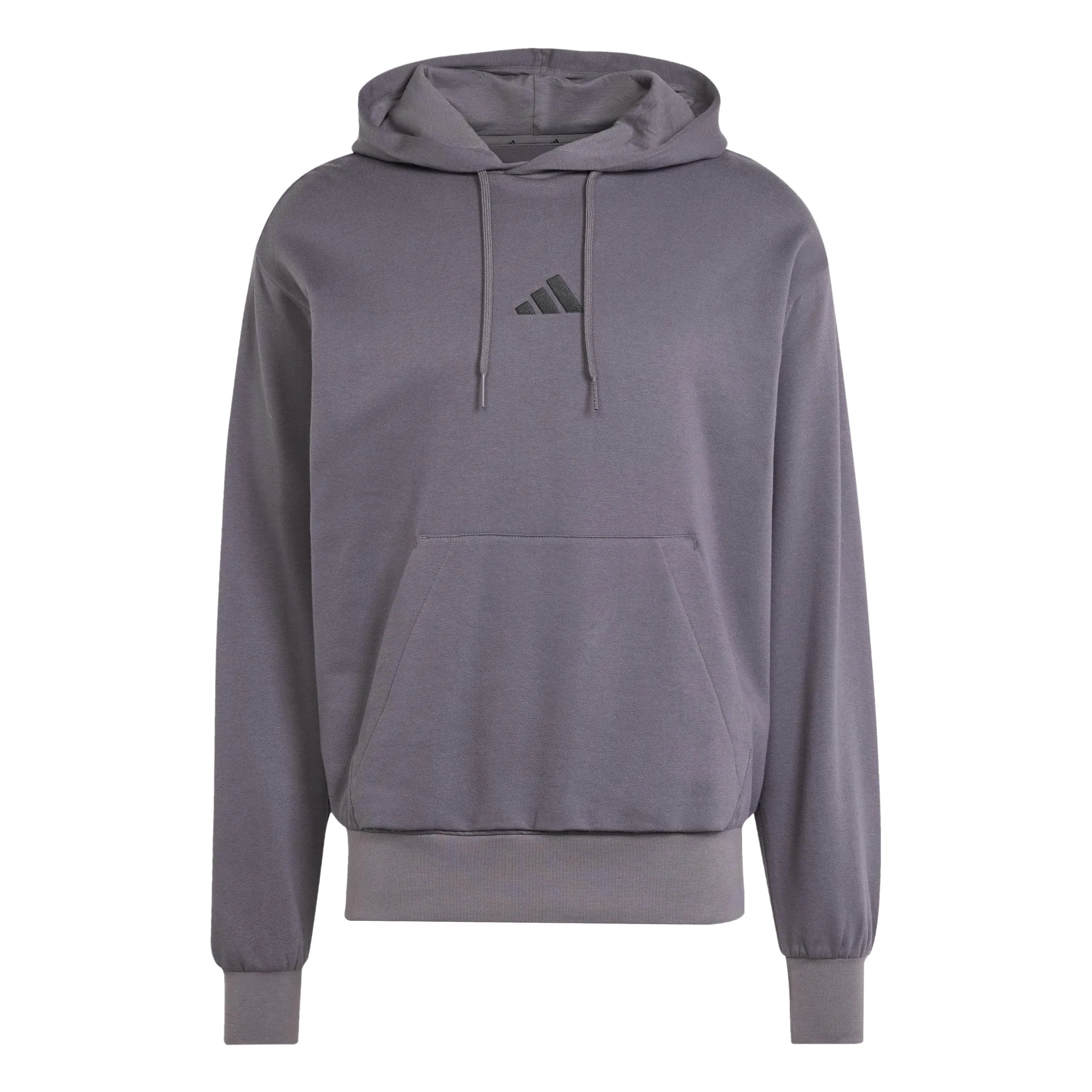 adidas Essentials Feelcozy Fleece Hoodie, Grey Strata/Black, M - immagine 1