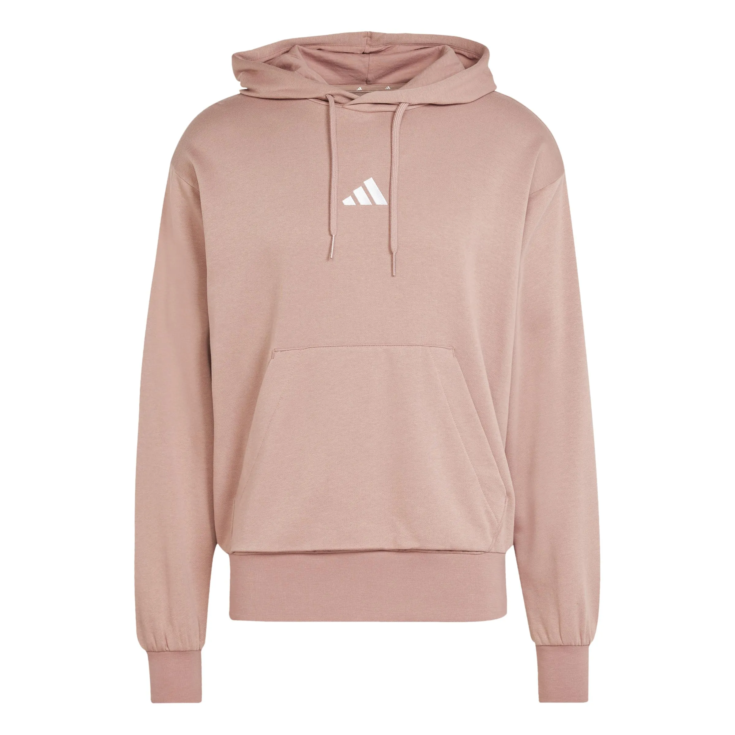 adidas Essentials Feelcozy Fleece Hoodie, Warm Clay/White, S - immagine 1