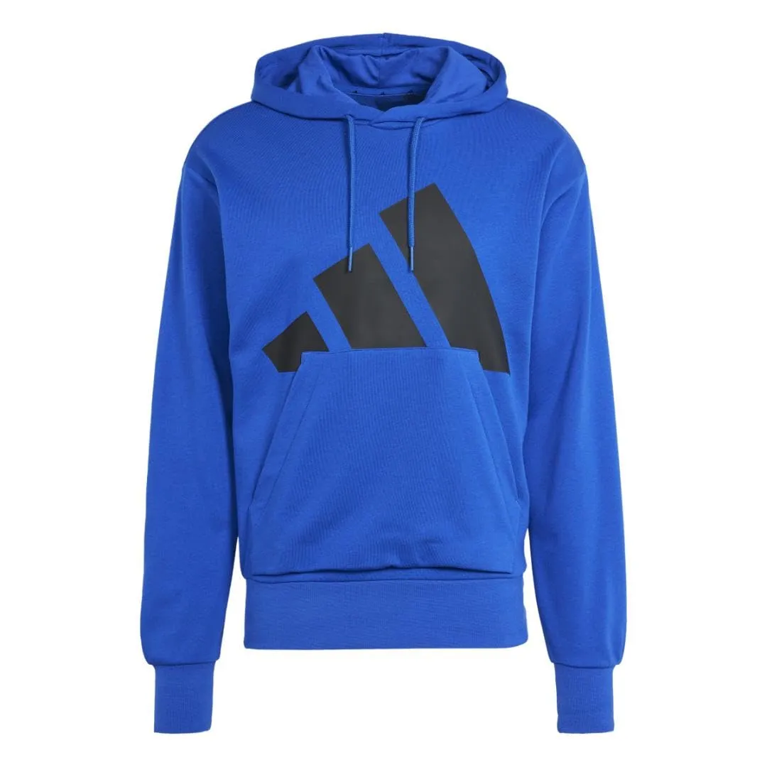 adidas Essentials Big Logo French Terry Hoodie, Team Royal Blue/Black, M - immagine 5