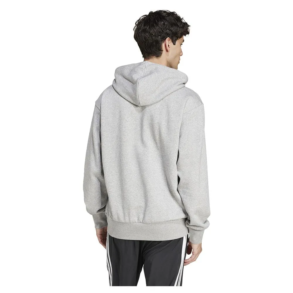 adidas Essentials Feelcozy Fleece Hoodie Sweatshirt, Medium Grey Heather/Black, XXL - immagine 3