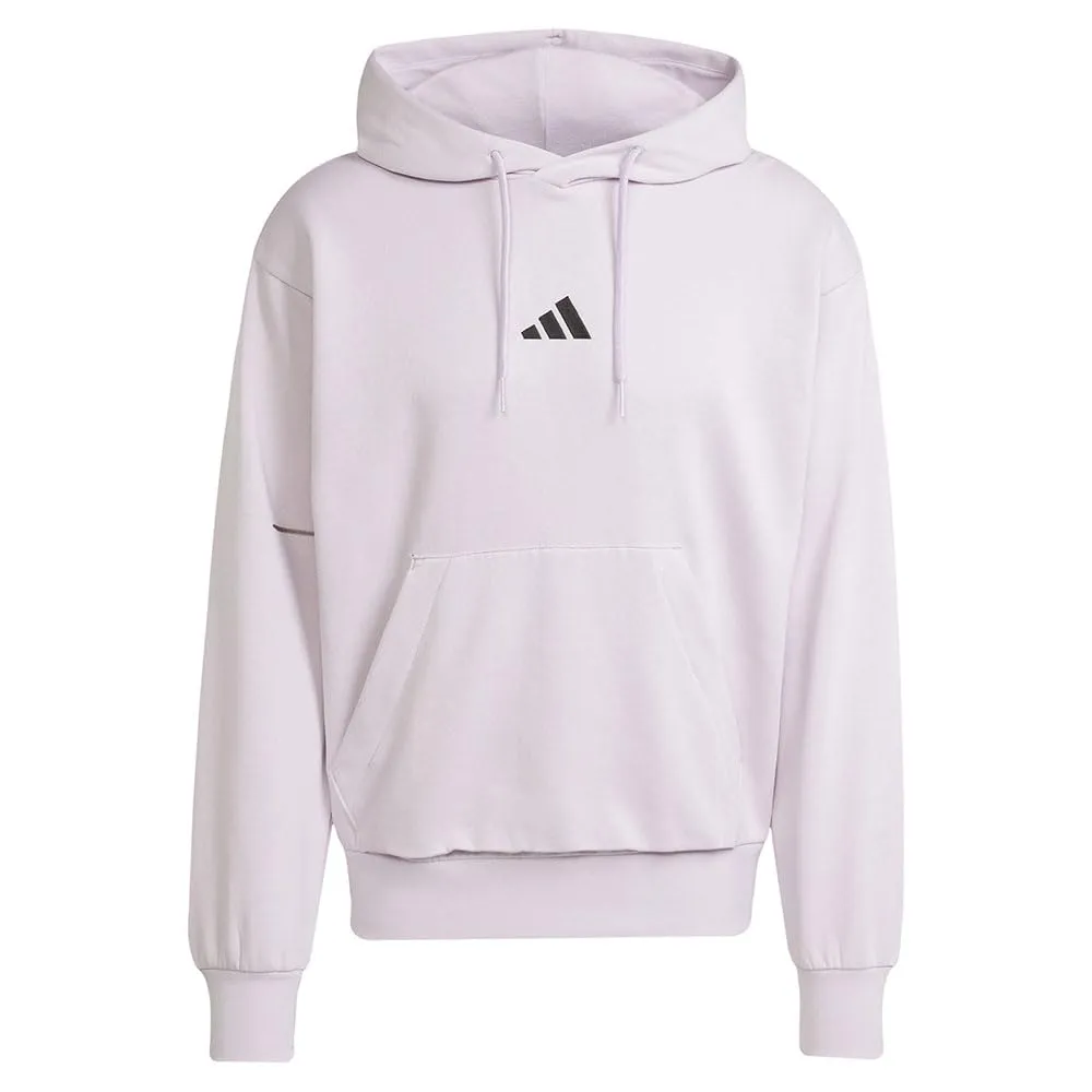 adidas Essentials Feelcozy Fleece Hoodie, Ice Lavender/Black, XS - immagine 3