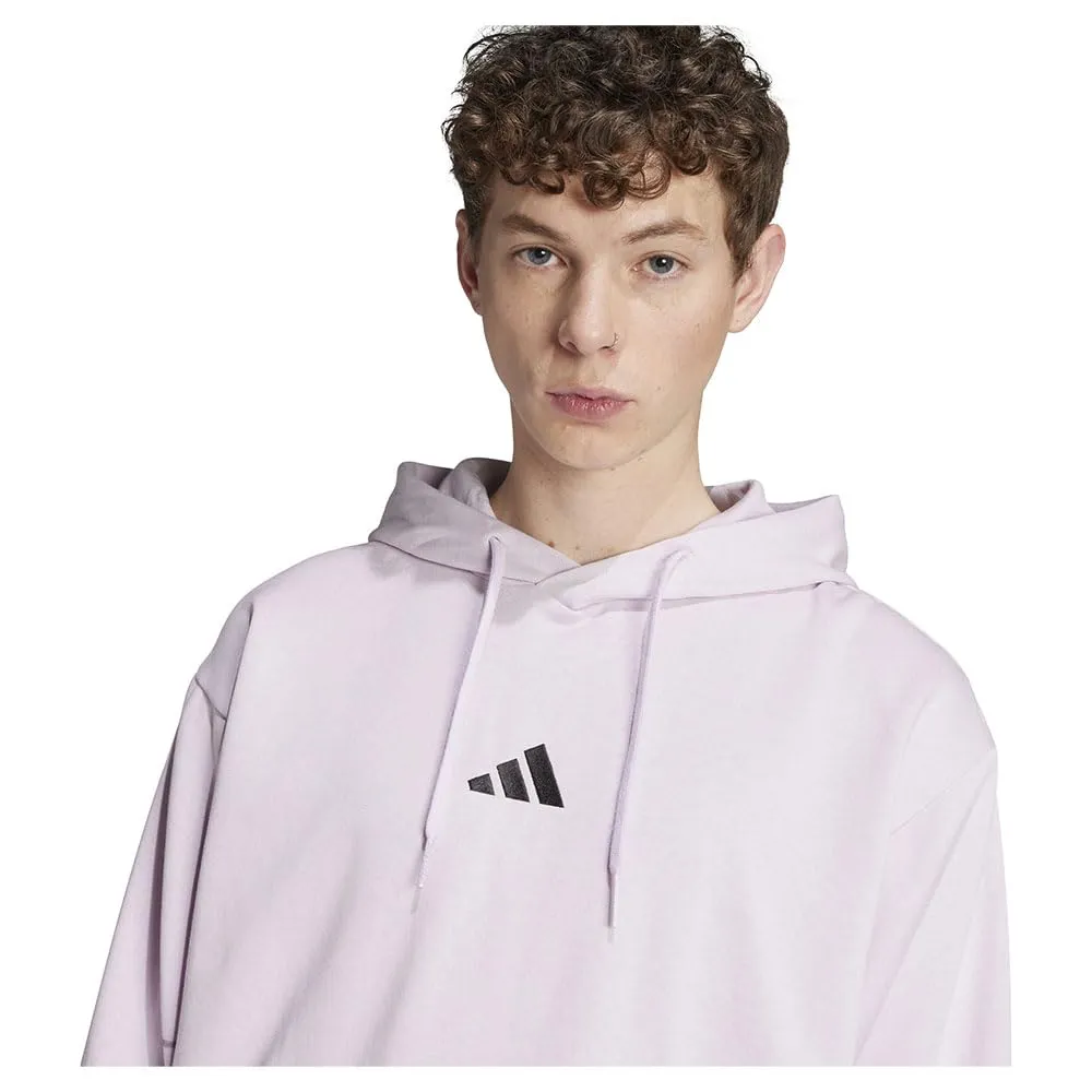 adidas Essentials Feelcozy Fleece Hoodie, Ice Lavender/Black, XS - immagine 5