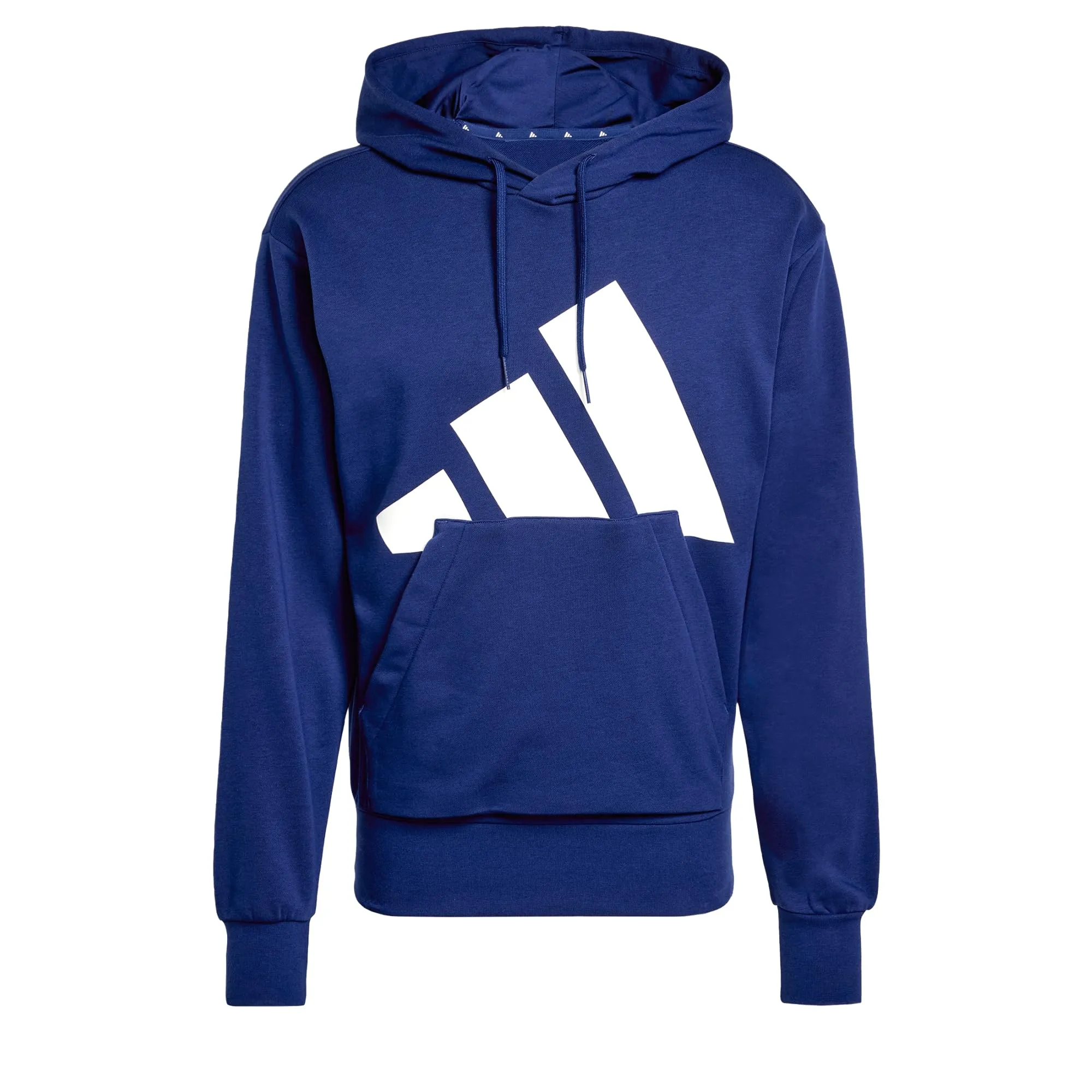 adidas Essentials Big Logo French Terry Hoodie, Dark Blue/White, XS - immagine 1