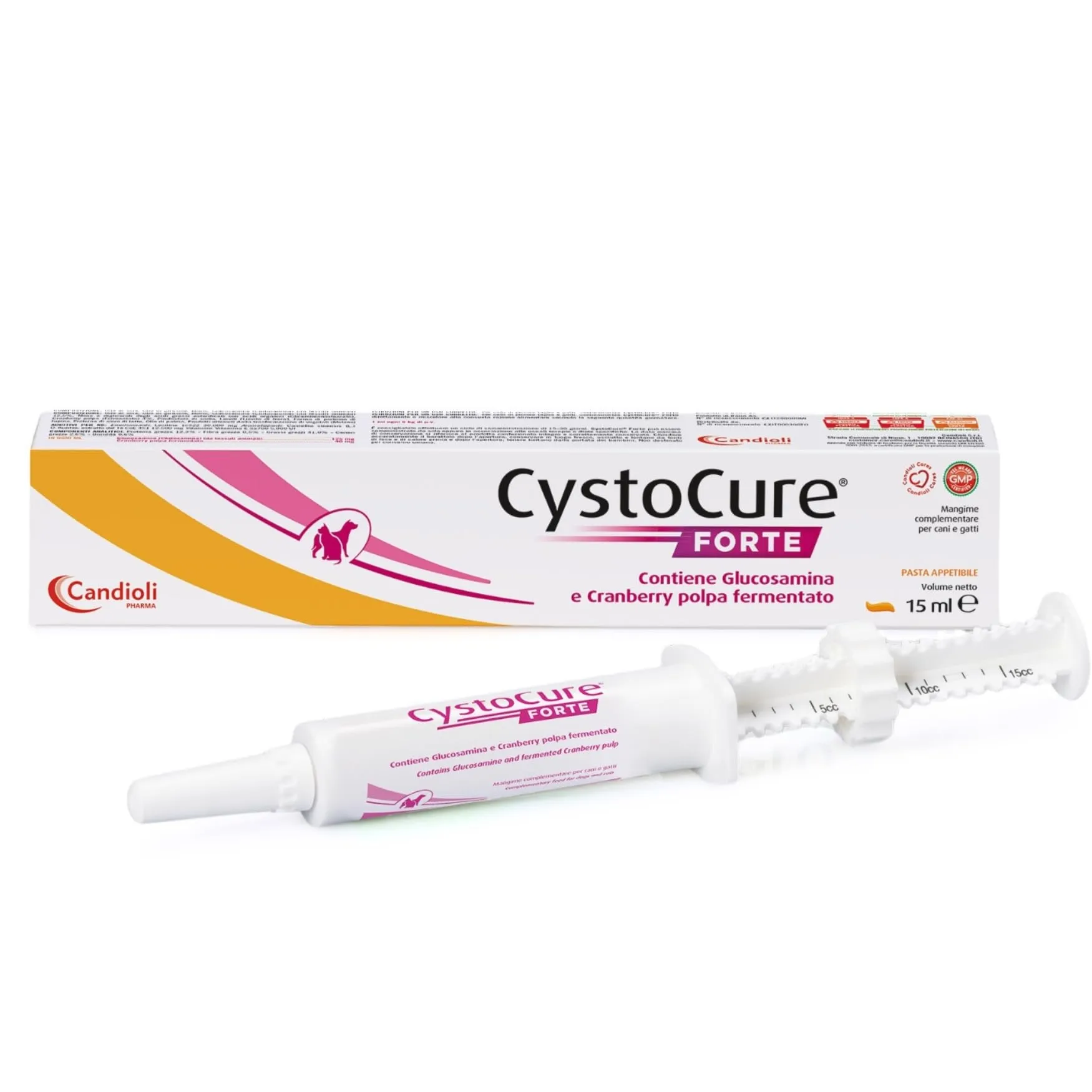 Candioli CystoCure Forte per Cane e Gatto con Glucosamina e Cranberry, 15 ml - immagine 1