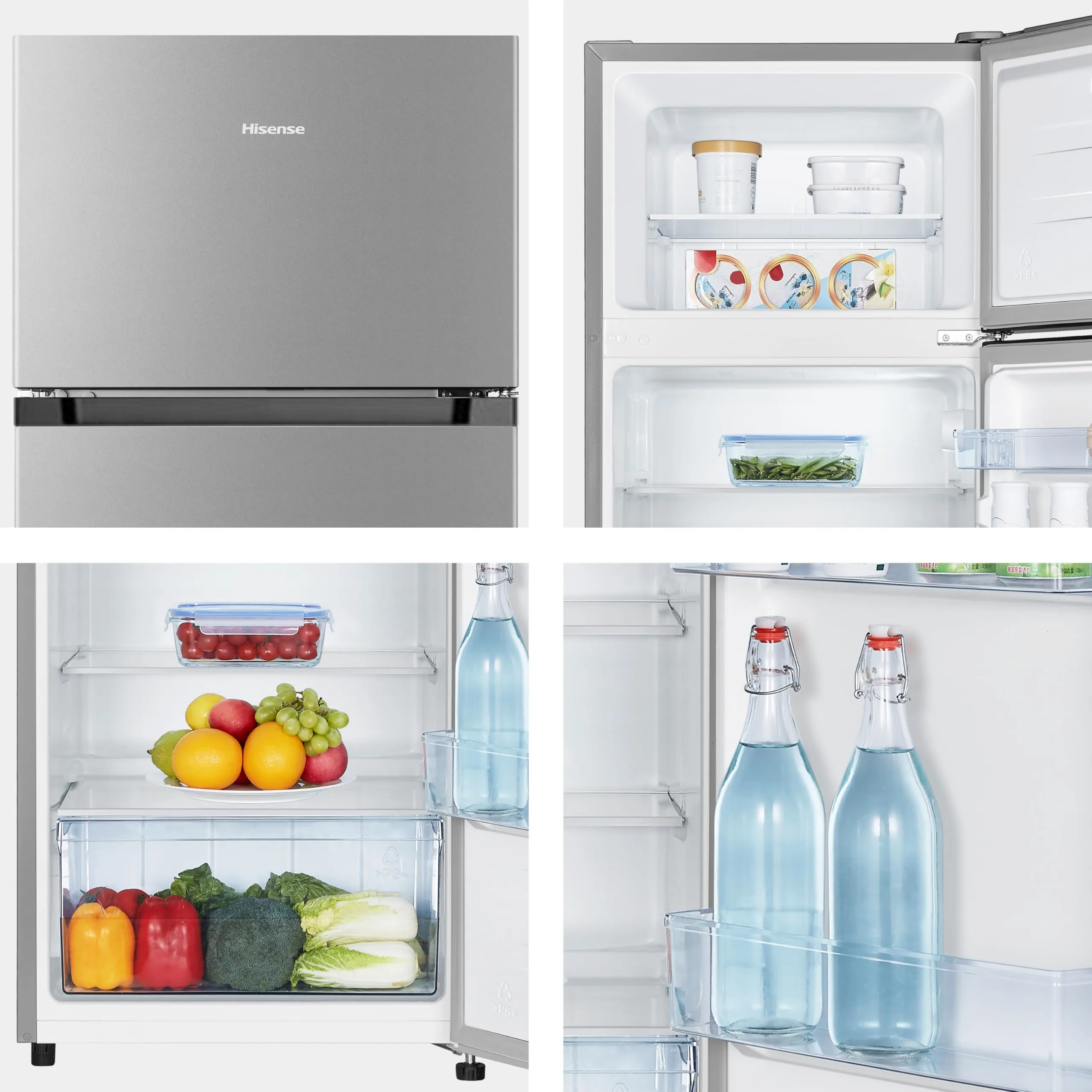 Hisense MTM55205SE Frigorifero Doppia Porta, 206 L, Silver - immagine 9