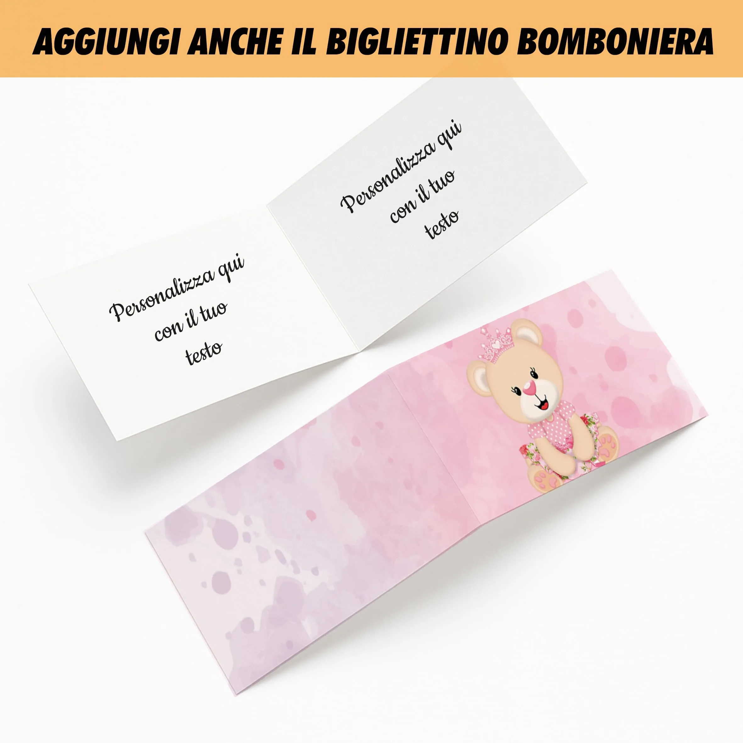 PV Grafik Set 16 Scatoline Portaconfetti Battesimo e Nascita Bimbo e Bambina Personalizzate (Nica 01A) - immagine 3