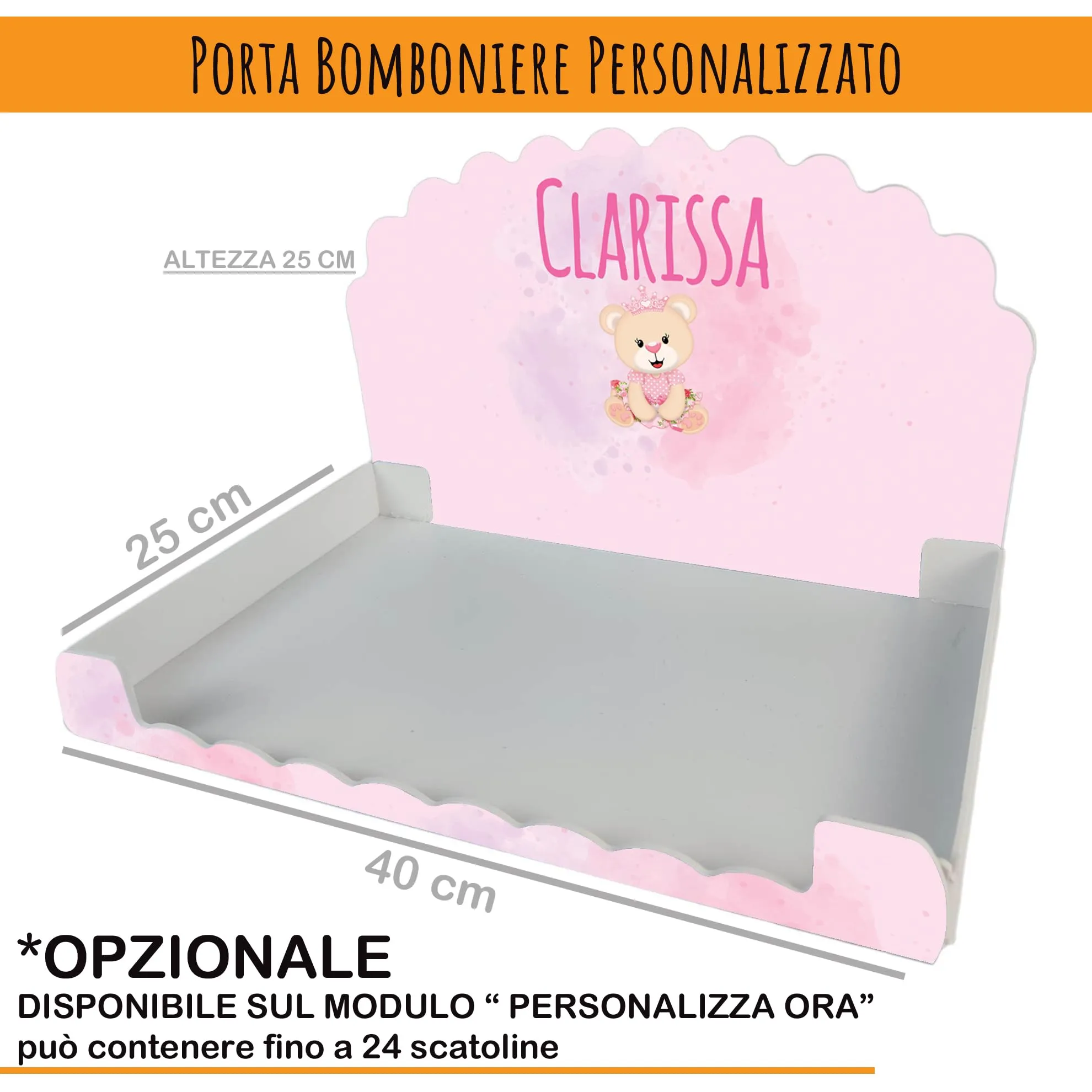 PV Grafik Set 16 Scatoline Portaconfetti Battesimo e Nascita Bimbo e Bambina Personalizzate (Nica 01A) - immagine 4