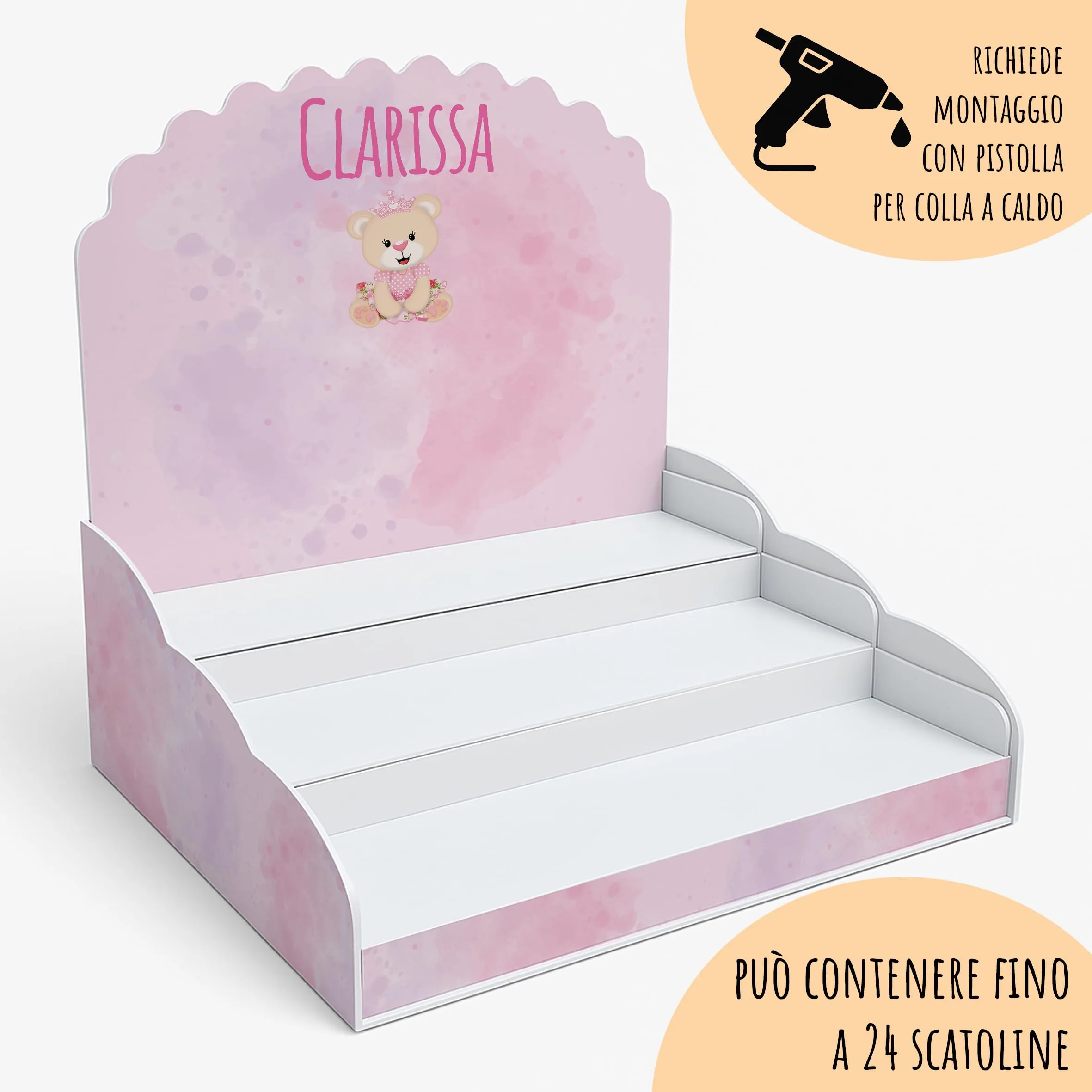 PV Grafik Set 16 Scatoline Portaconfetti Battesimo e Nascita Bimbo e Bambina Personalizzate (Nica 01A) - immagine 5