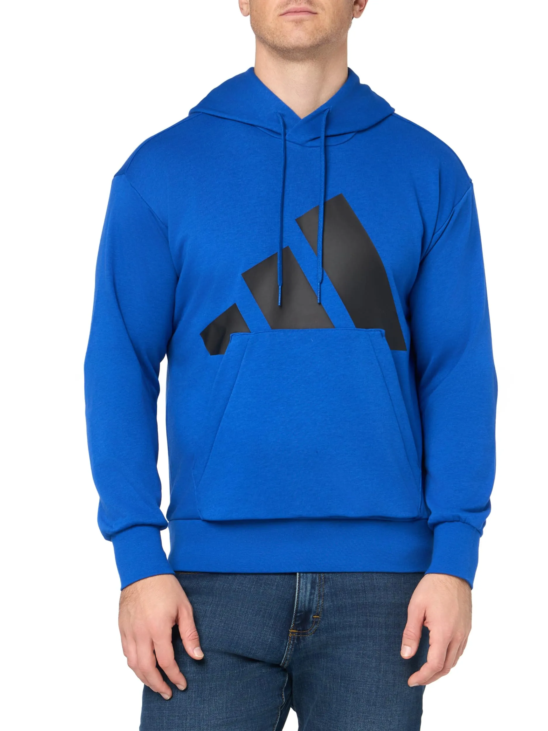 Adidas Essentials Big Logo French Terry Hoodie - Team Royal Blue/Black, L - immagine 3
