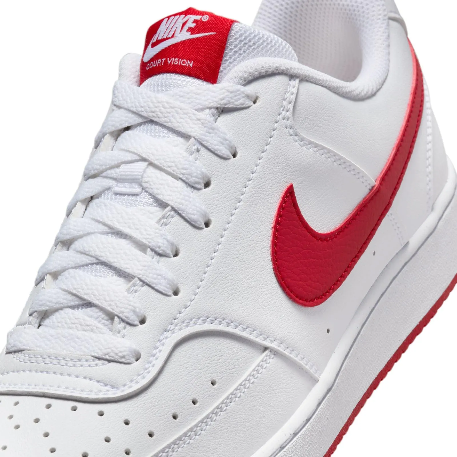 Nike Court Vision Low Next Nat Sneaker HF1744-101 White University Red - immagine 7