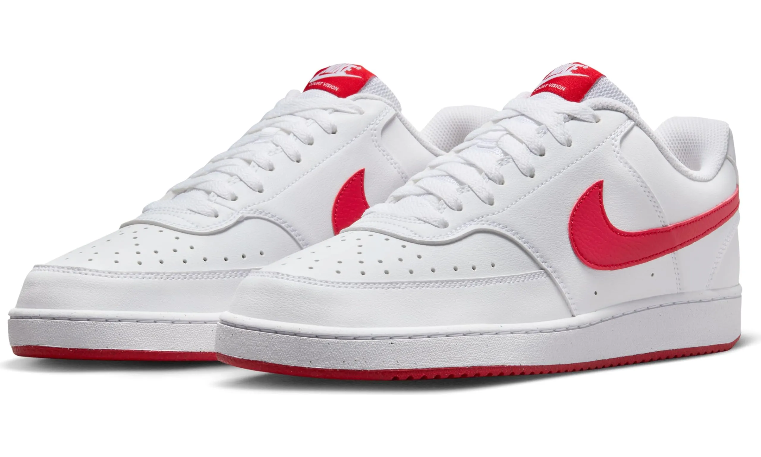 Nike Court Vision Low Next Nat Sneaker HF1744-101 White University Red - immagine 8