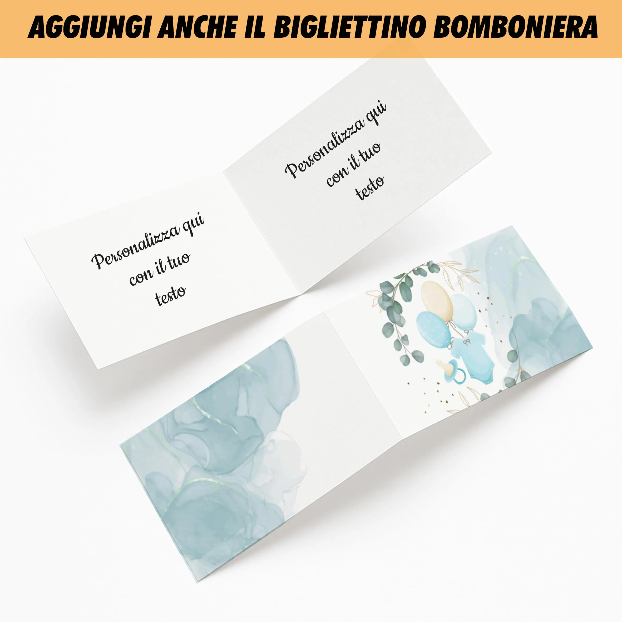 PV Grafik Set 16 Scatoline Portaconfetti Battesimo e Nascita Personalizzate Nica 05 - immagine 3