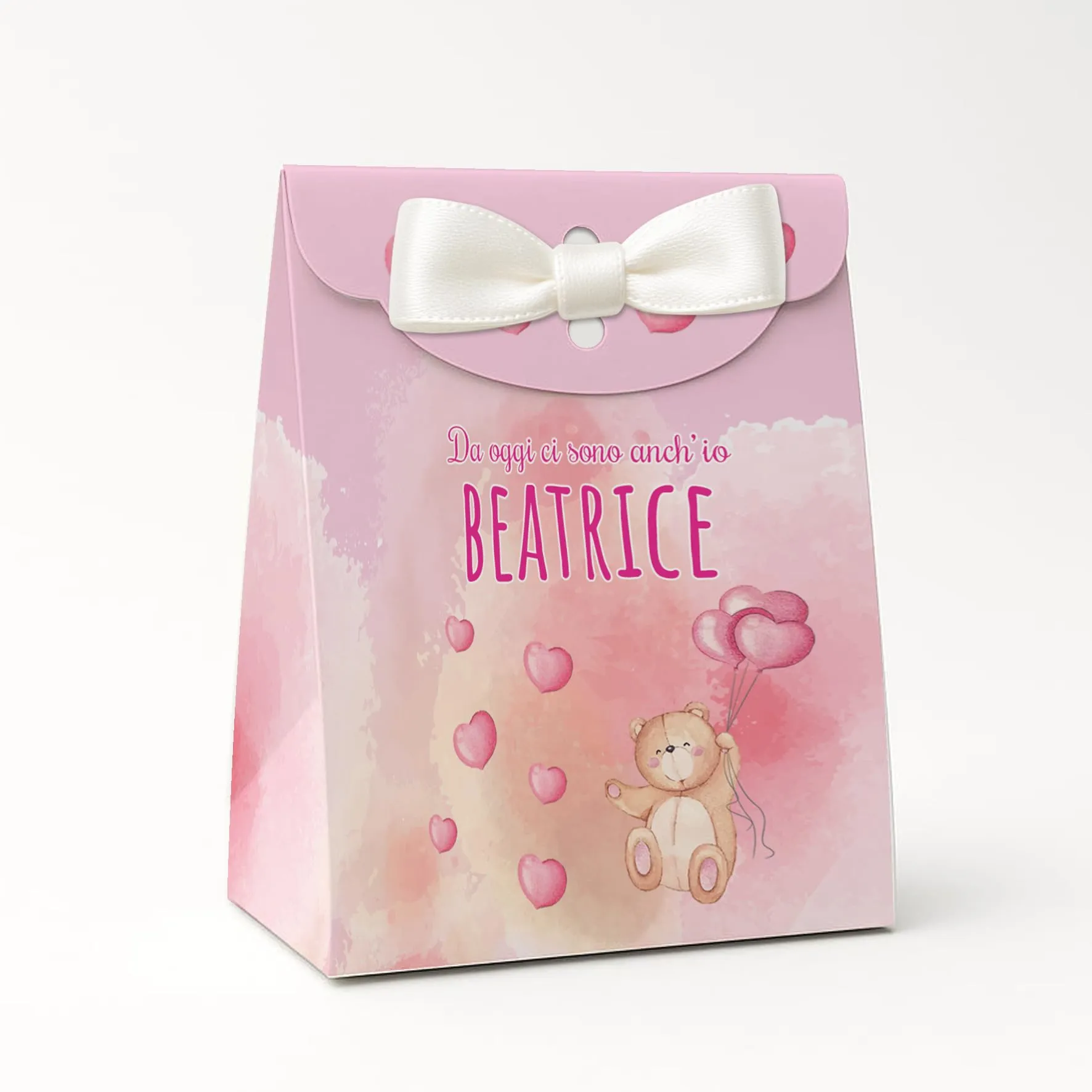 PV Grafik Set 16 Scatoline Portaconfetti Battesimo e Nascita Bimbo e Bambina Personalizzate Nica 09 - immagine 1