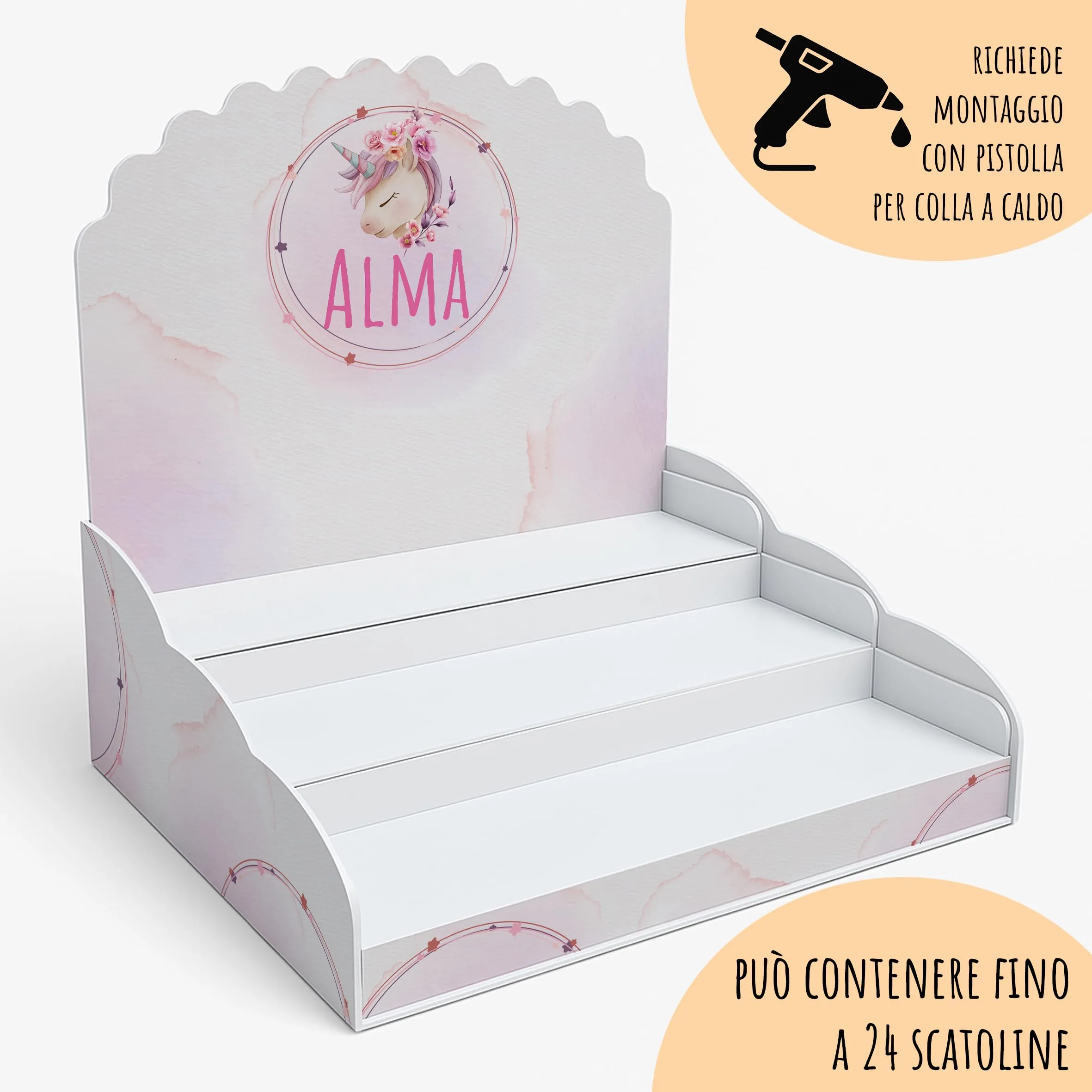 PV Grafik Set 16 Scatoline Portaconfetti Battesimo e Nascita Bimbo e Bambina Personalizzate NICA 47 - immagine 5