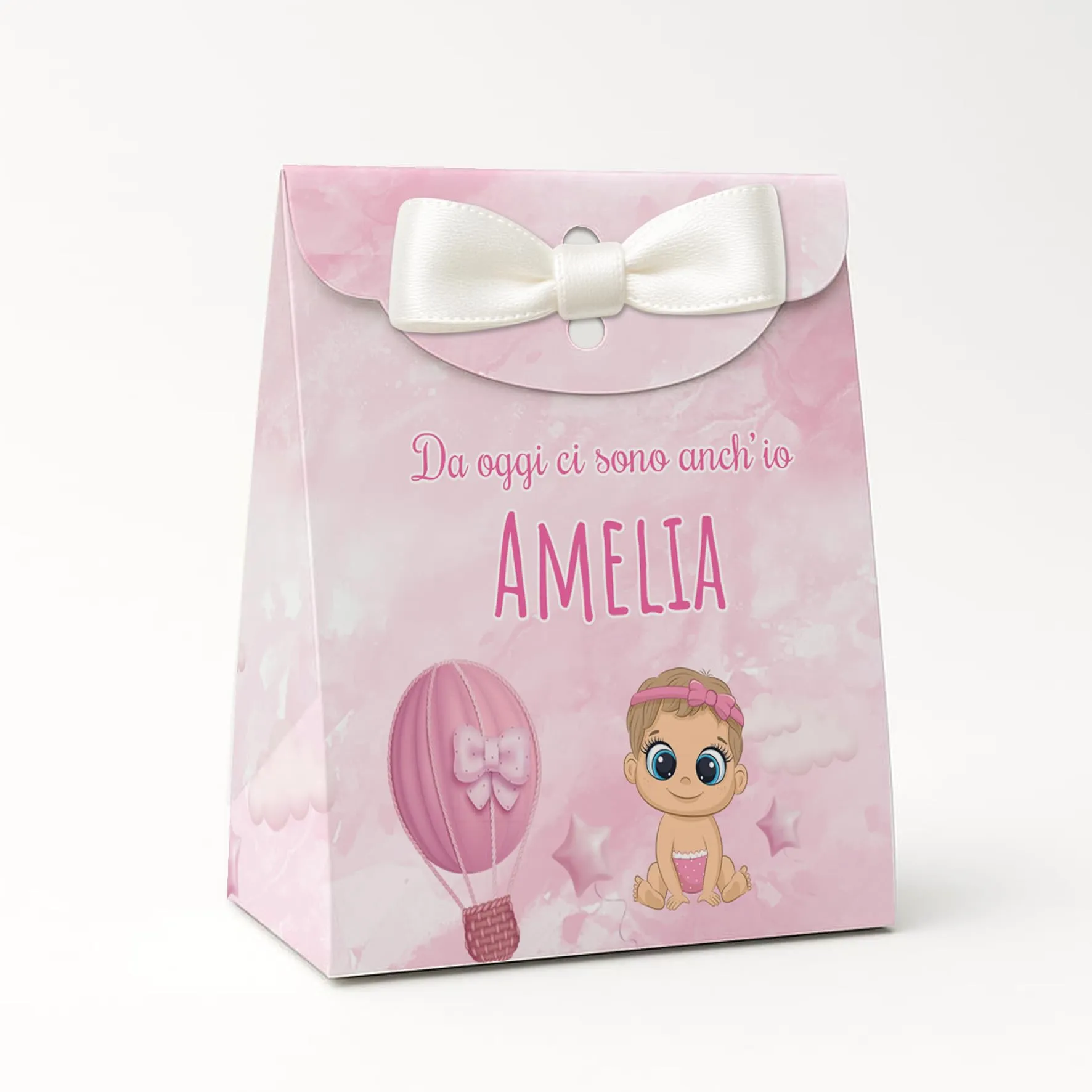 PV Grafik Set 16 Scatoline Portaconfetti Battesimo e Nascita Bimbo e Bambina Nica 30 - immagine 1