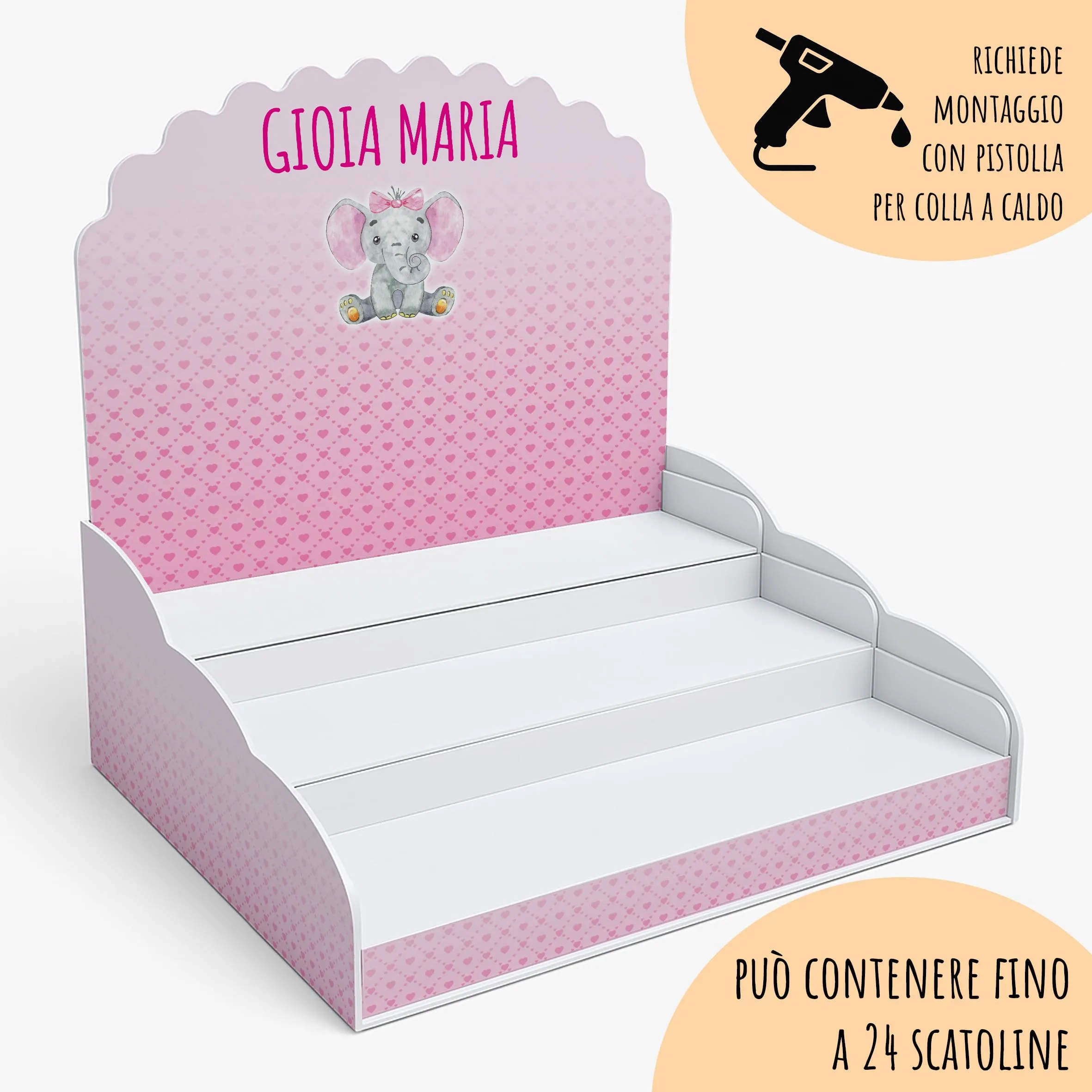 PV Grafik Set 16 Scatoline Portaconfetti Battesimo e Nascita Bimbo e Bambina Nica 24 - immagine 5