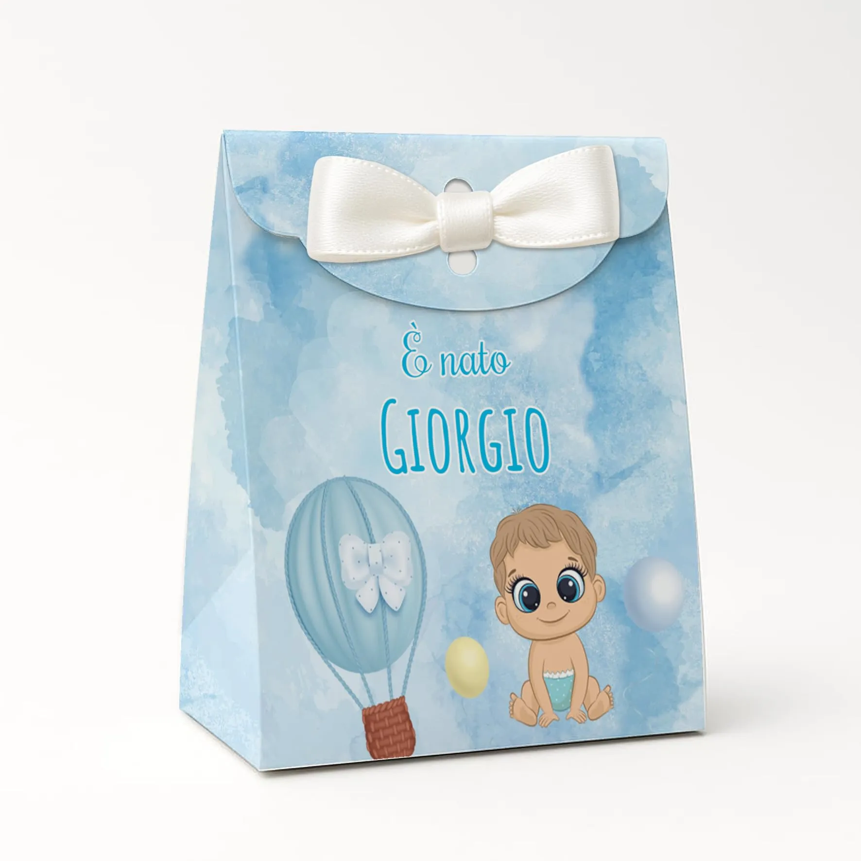 PV Grafik Set 16 Scatoline Portaconfetti Battesimo e Nascita Bimbo e Bambina Personalizzate Nica 31 - immagine 1
