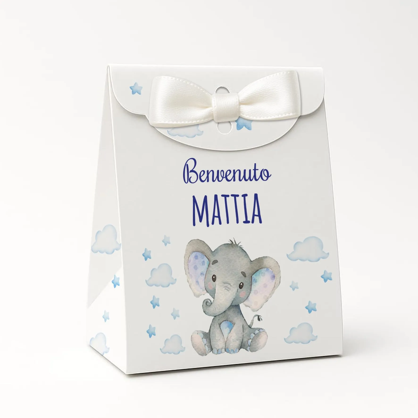PV Grafik Set 16 Scatoline Portaconfetti Battesimo e Nascita Bimbo e Bambina Nica 01 E - immagine 1