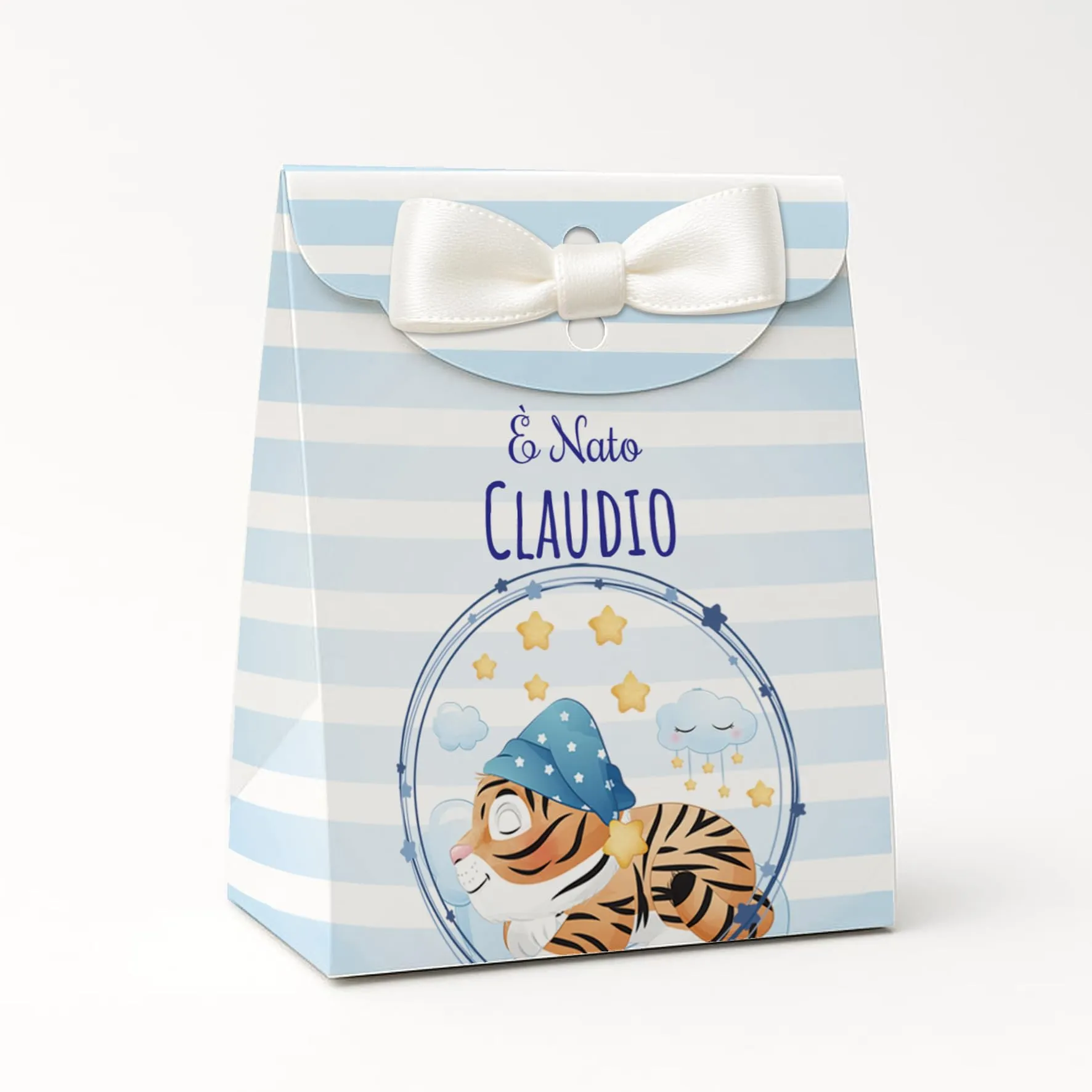 PV Grafik Set 16 Scatoline Portaconfetti Battesimo e Nascita Bimbo e Bambina Personalizzate NICA 55 - immagine 1