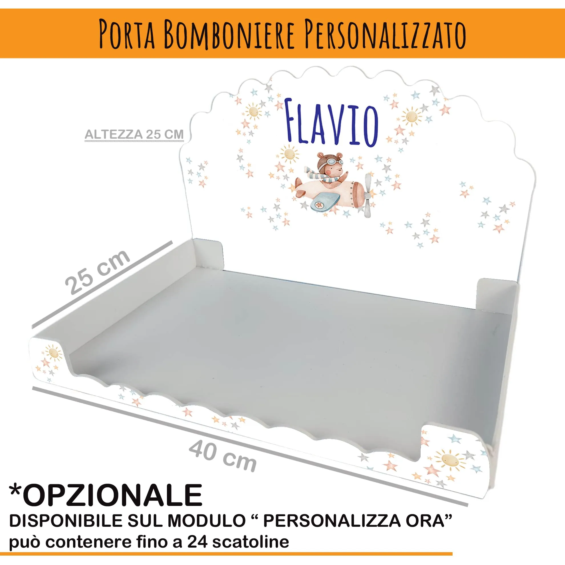 PV Grafik Set 16 Scatoline Portaconfetti Battesimo e Nascita Bimbo e Bambina Personalizzate (NICA63) - immagine 4