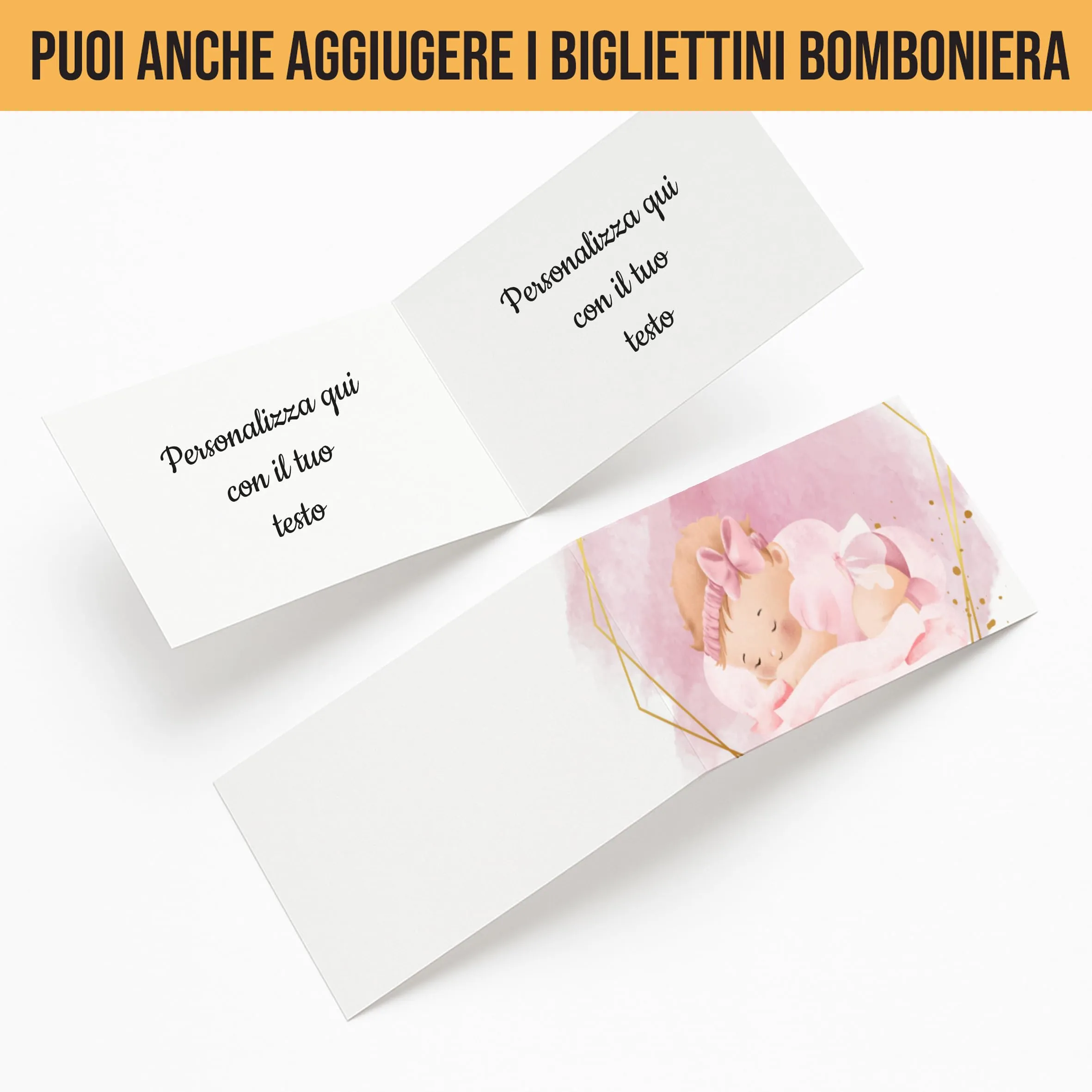 PV Grafik Set 16 Scatoline Portaconfetti Battesimo e Nascita Bimbo e Bambina Personalizzate NICA 38 - immagine 3