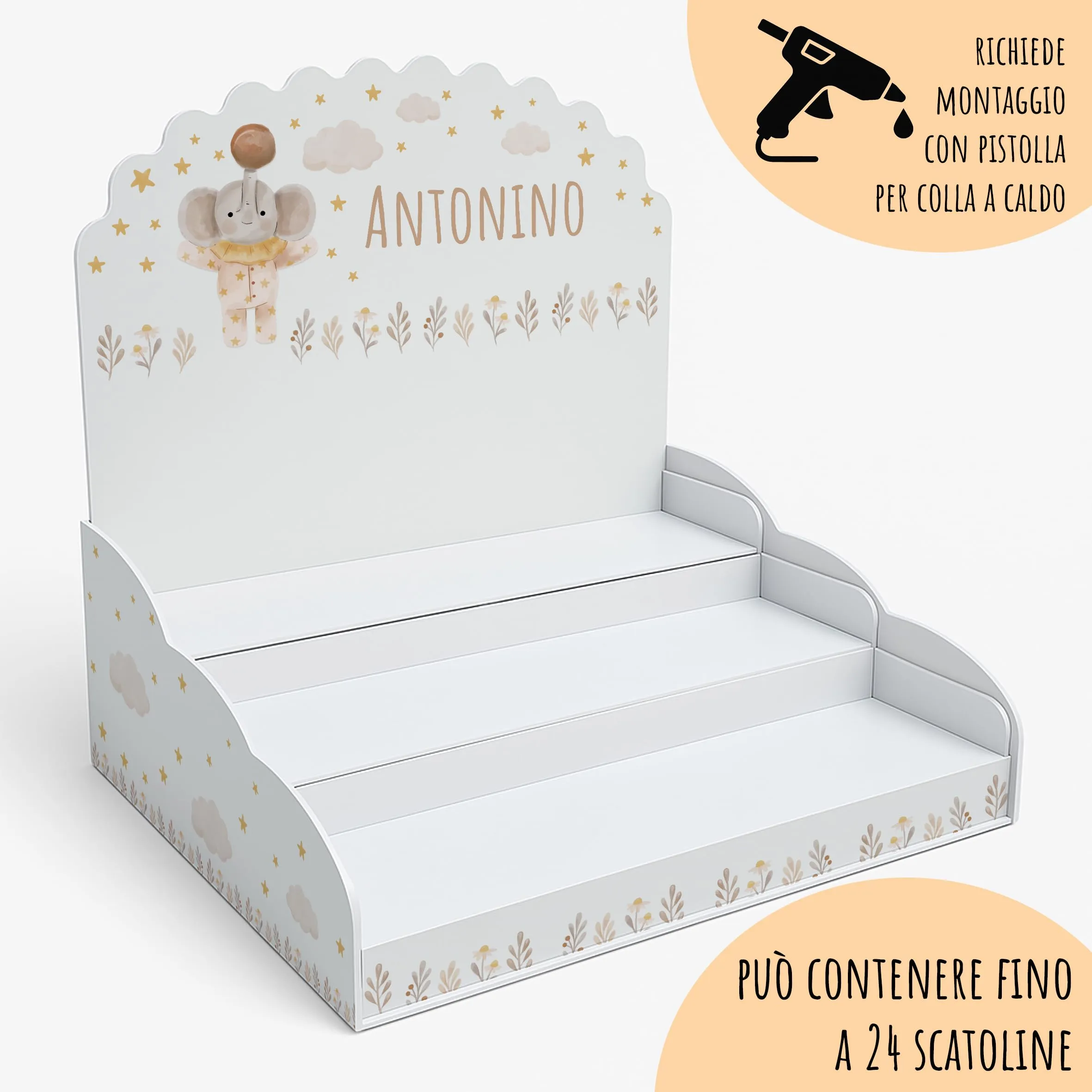 PV Grafik Set 16 Scatoline Portaconfetti Battesimo e Nascita NICA 45 - immagine 5